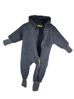 Walkoverall grau mit Leo anthrazit