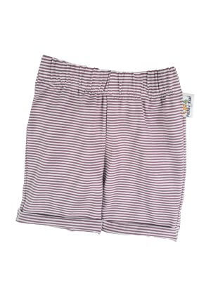 Kurze Shorts Streifen mauve