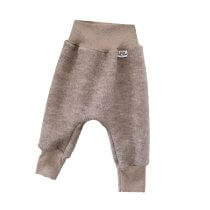 Pumphose aus Merino Wollfleece sand meliert