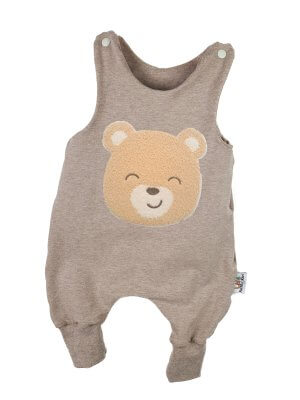 Strampler Teddy-Patch sand