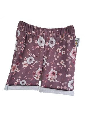 Kurze Shorts Blumentraum flieder