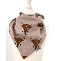 Halstuch zum Binden Strick Fuchsi