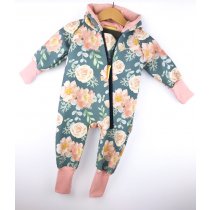 Softshelloverall Rosenzauber petrol