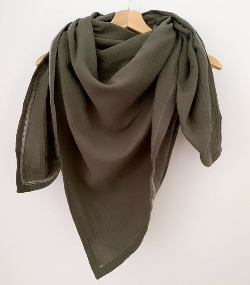 Tuch für Mama Musselin khaki