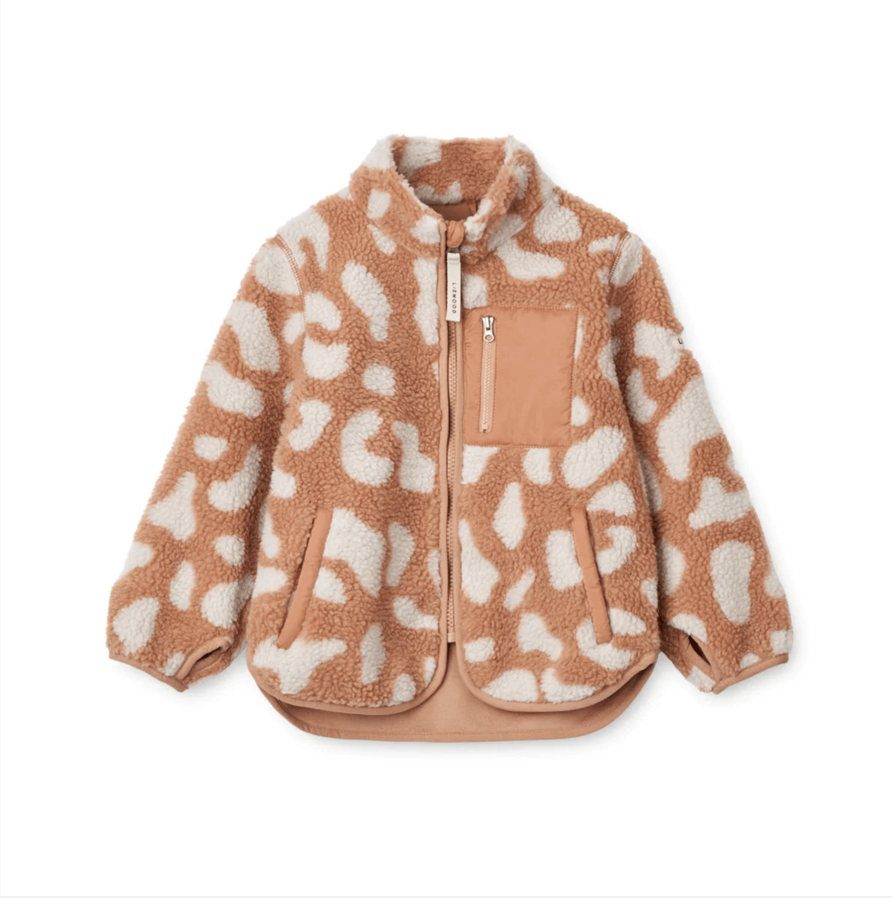 Liewood Nolan Fleece-Jacke Mega leo/tuscany rose