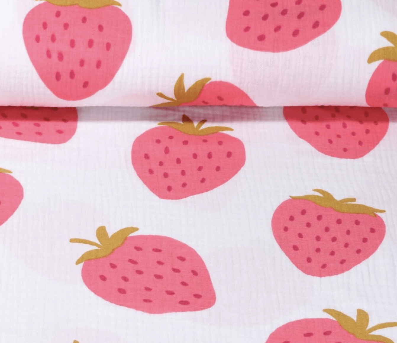 Musselin Erdbeeren