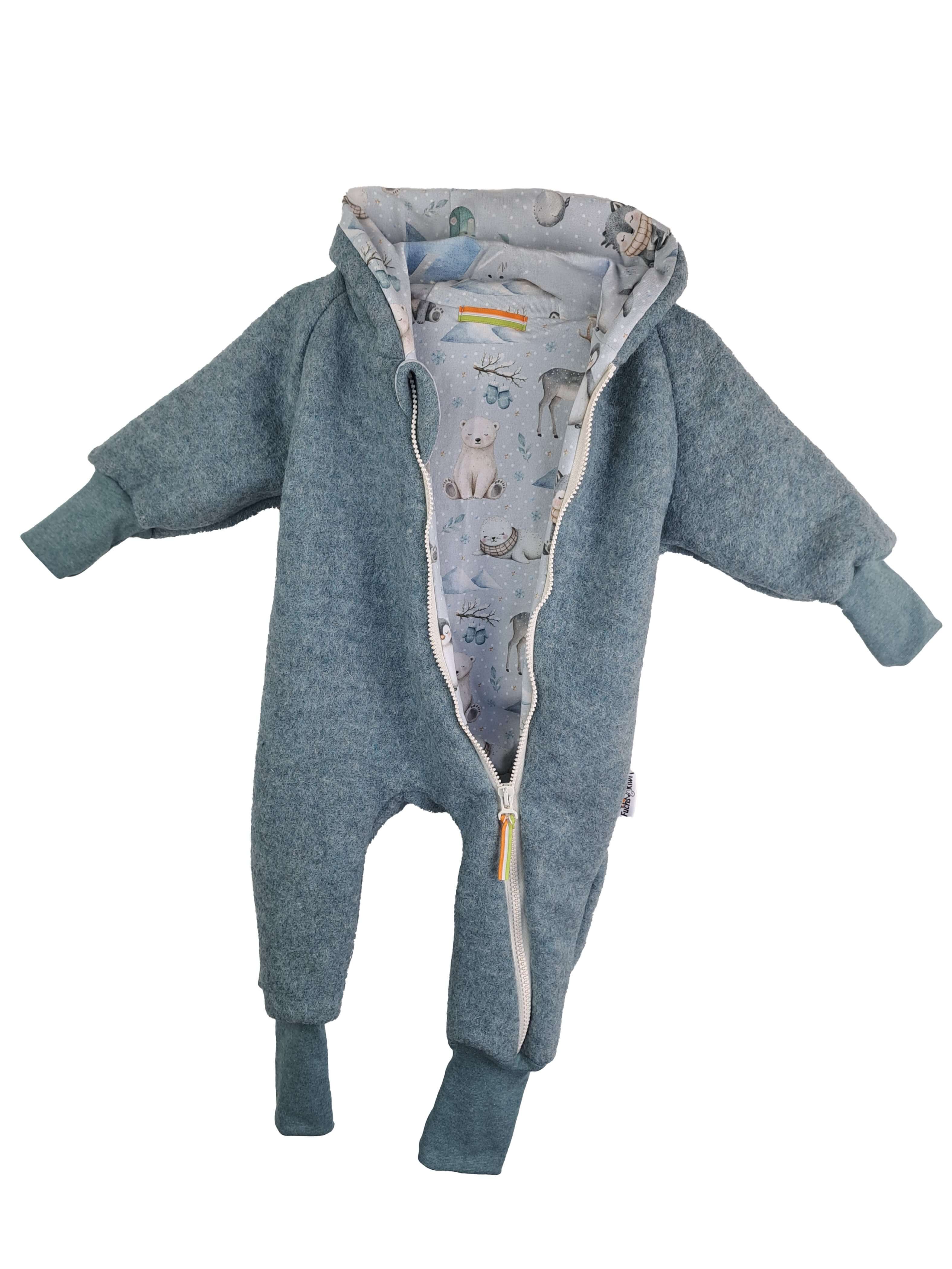 Walkoverall mint meliert mit Schneezauber