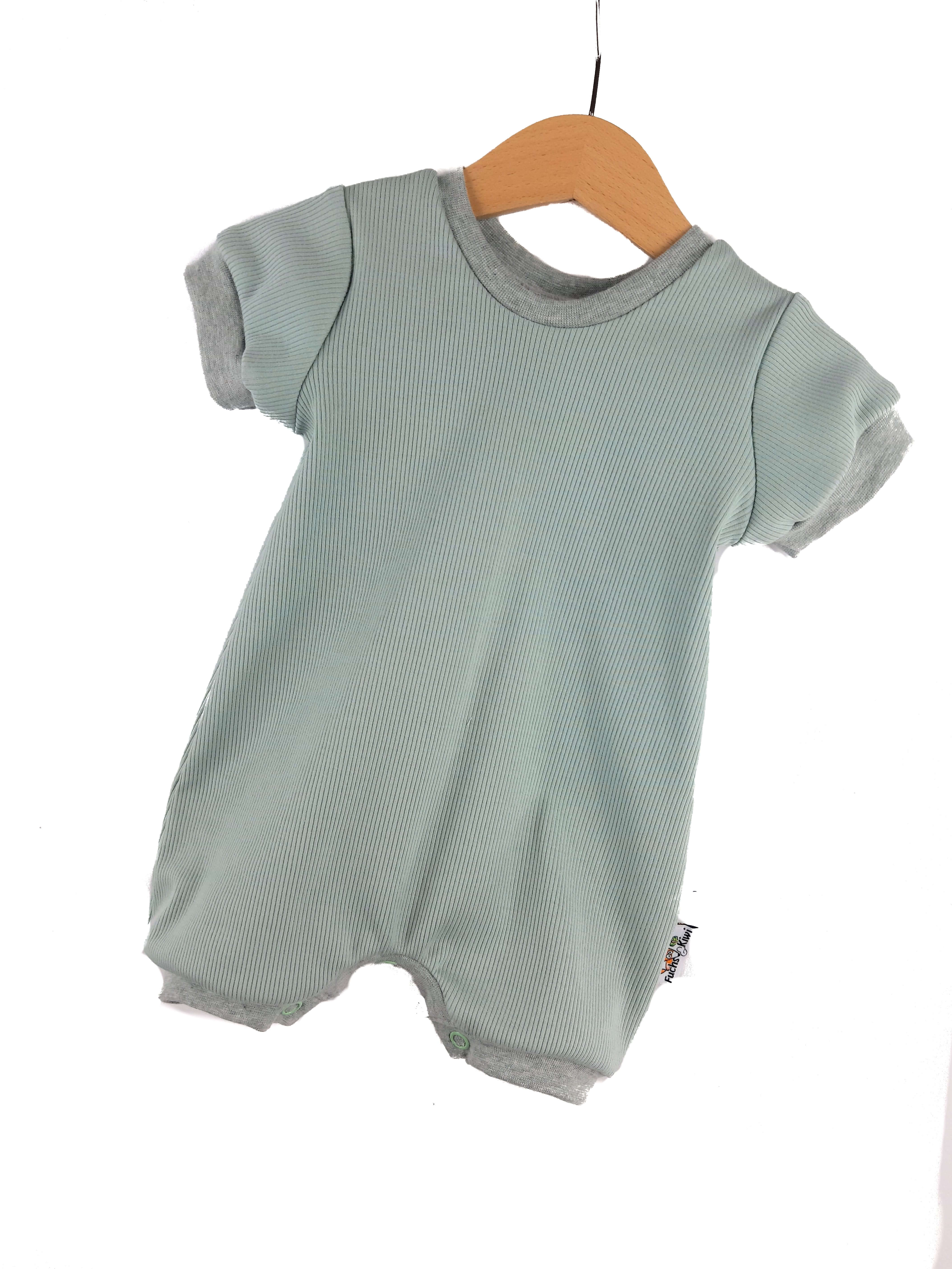 Einteiler kurz Feinripp mint