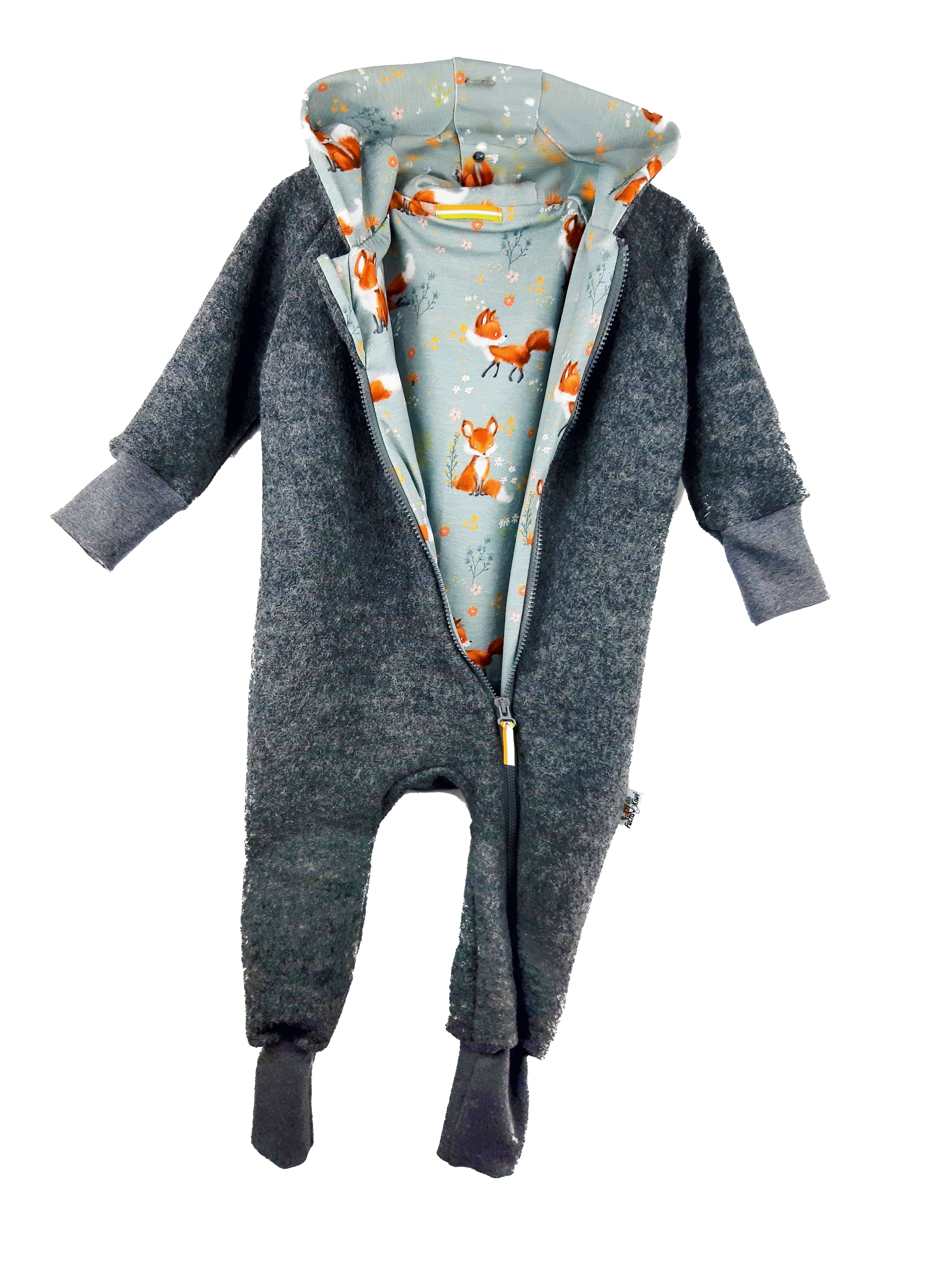 Walkoverall grau meliert