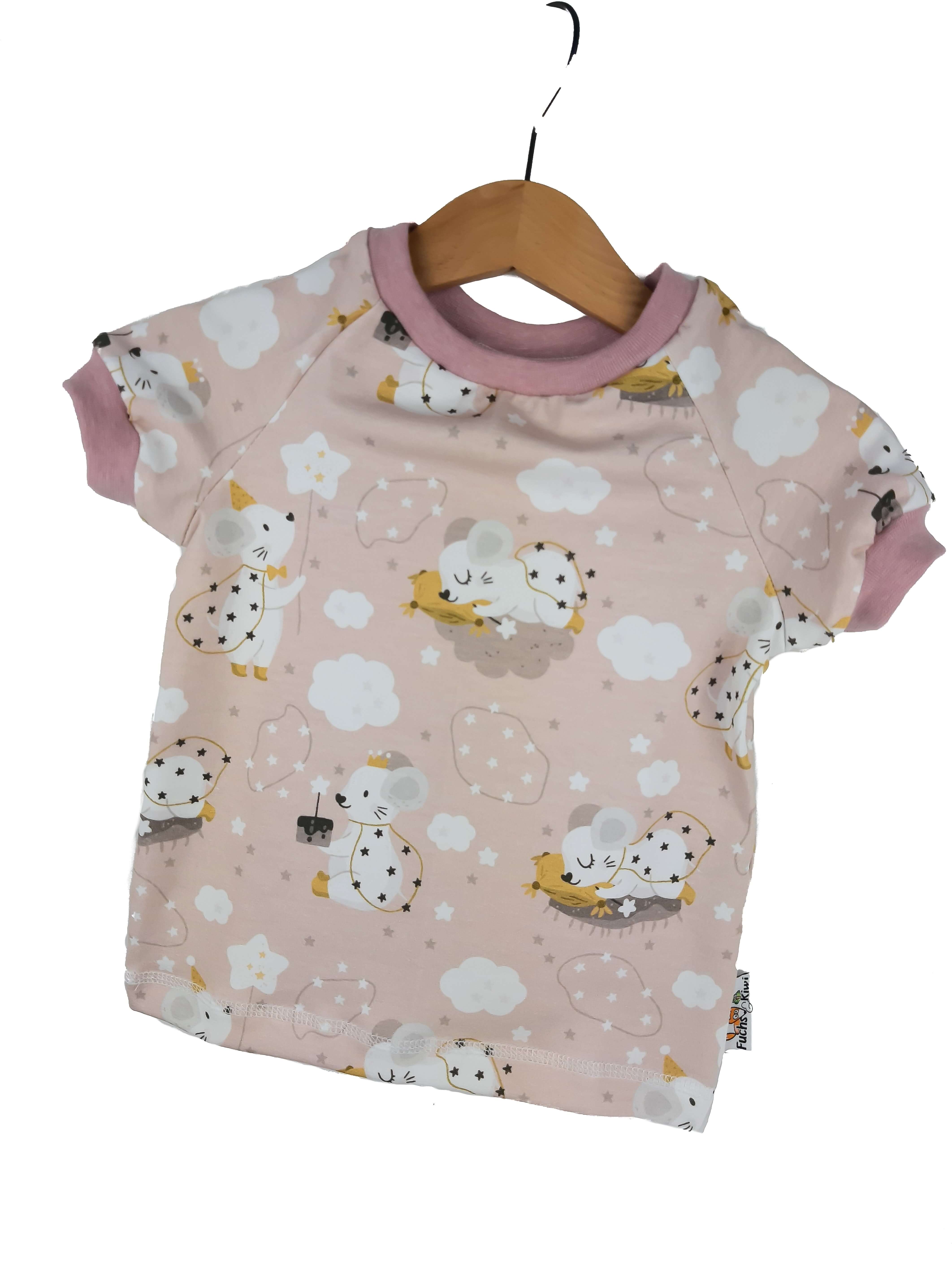 T-Shirt Mäuse rosa