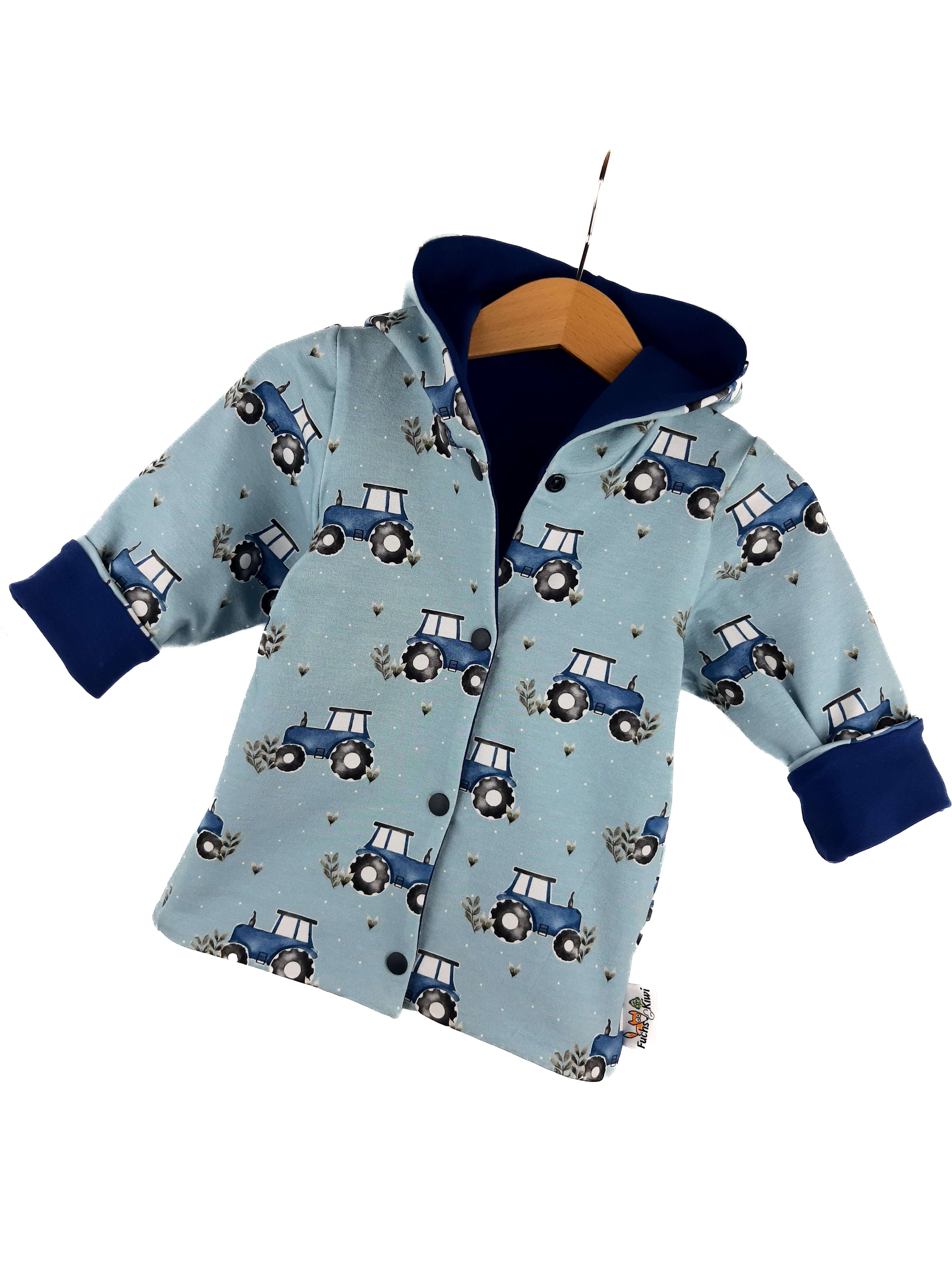 Wendejacke Traktoren blau