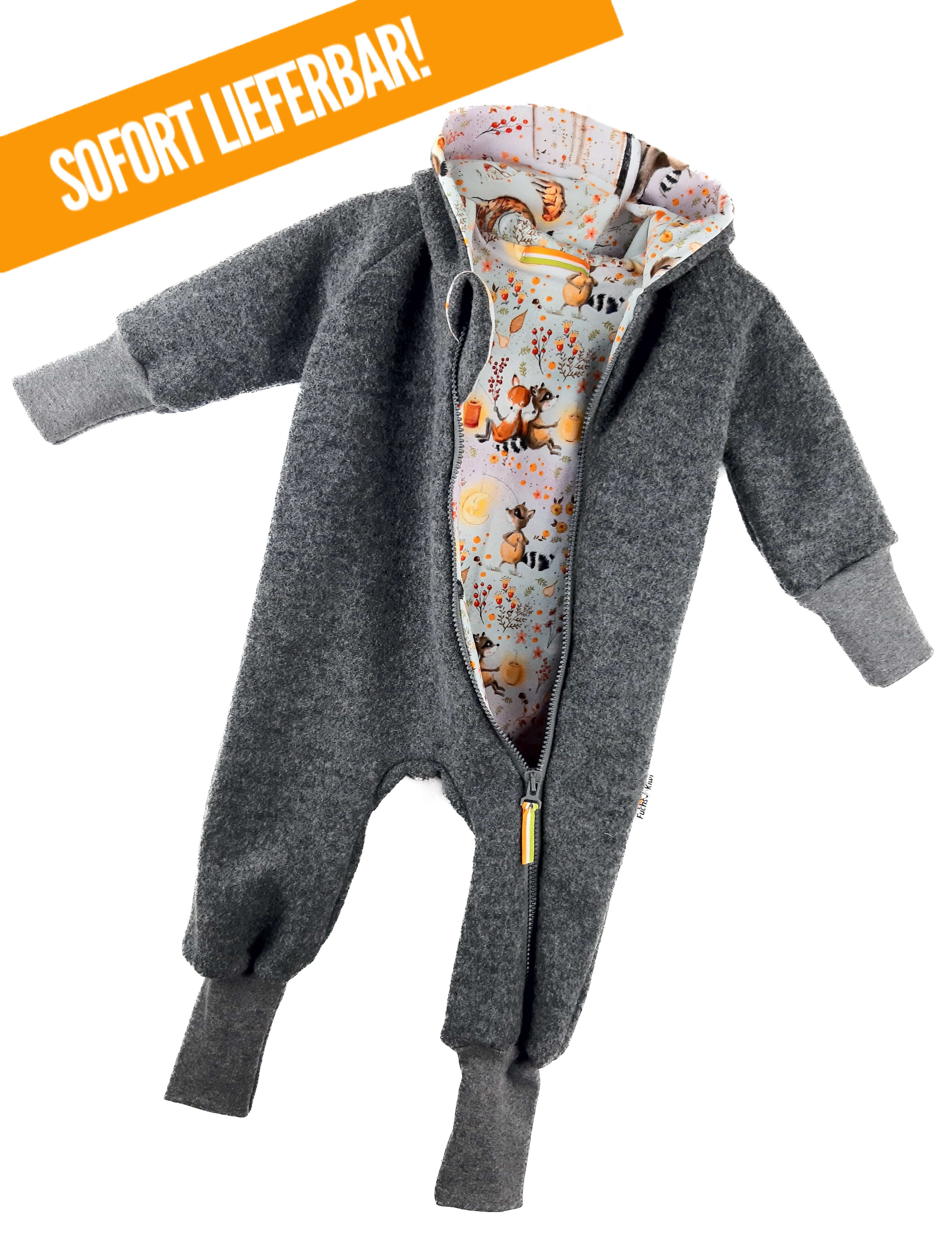 Walkoverall grau mit Freundschaftstanz