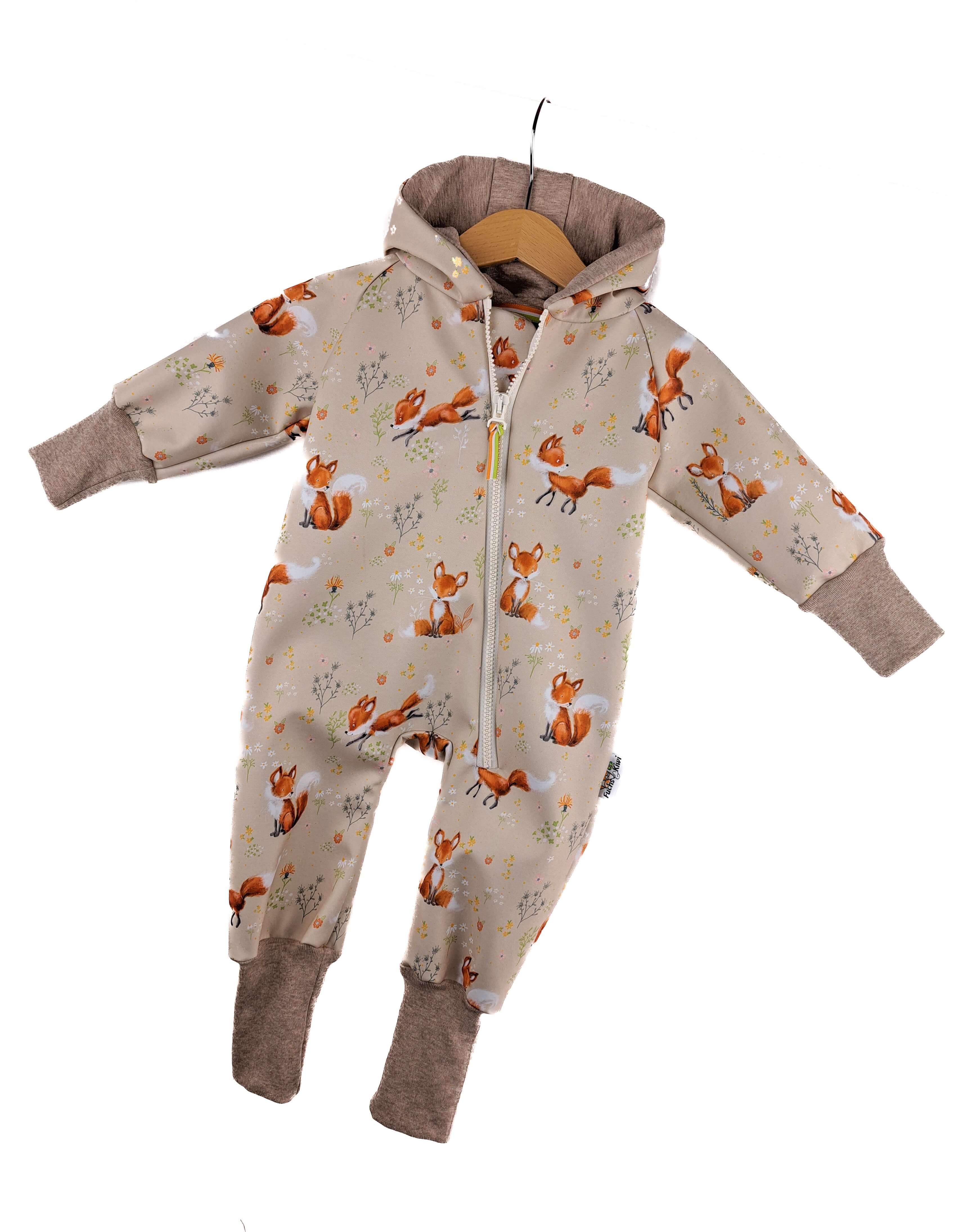 Softshelloverall Softshell Fuchsi creme 110/116