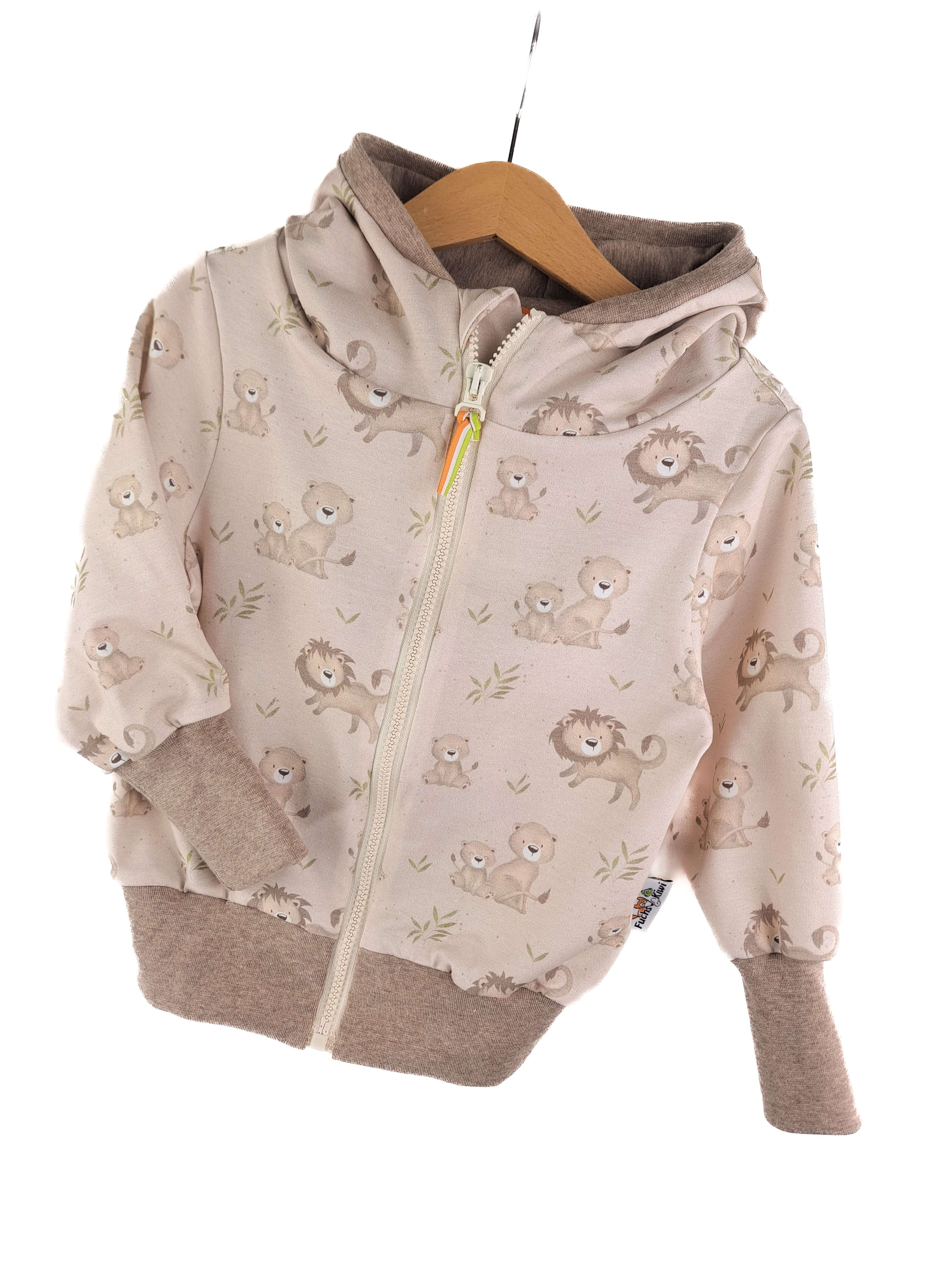 Sweatjacke Löwenfamilie