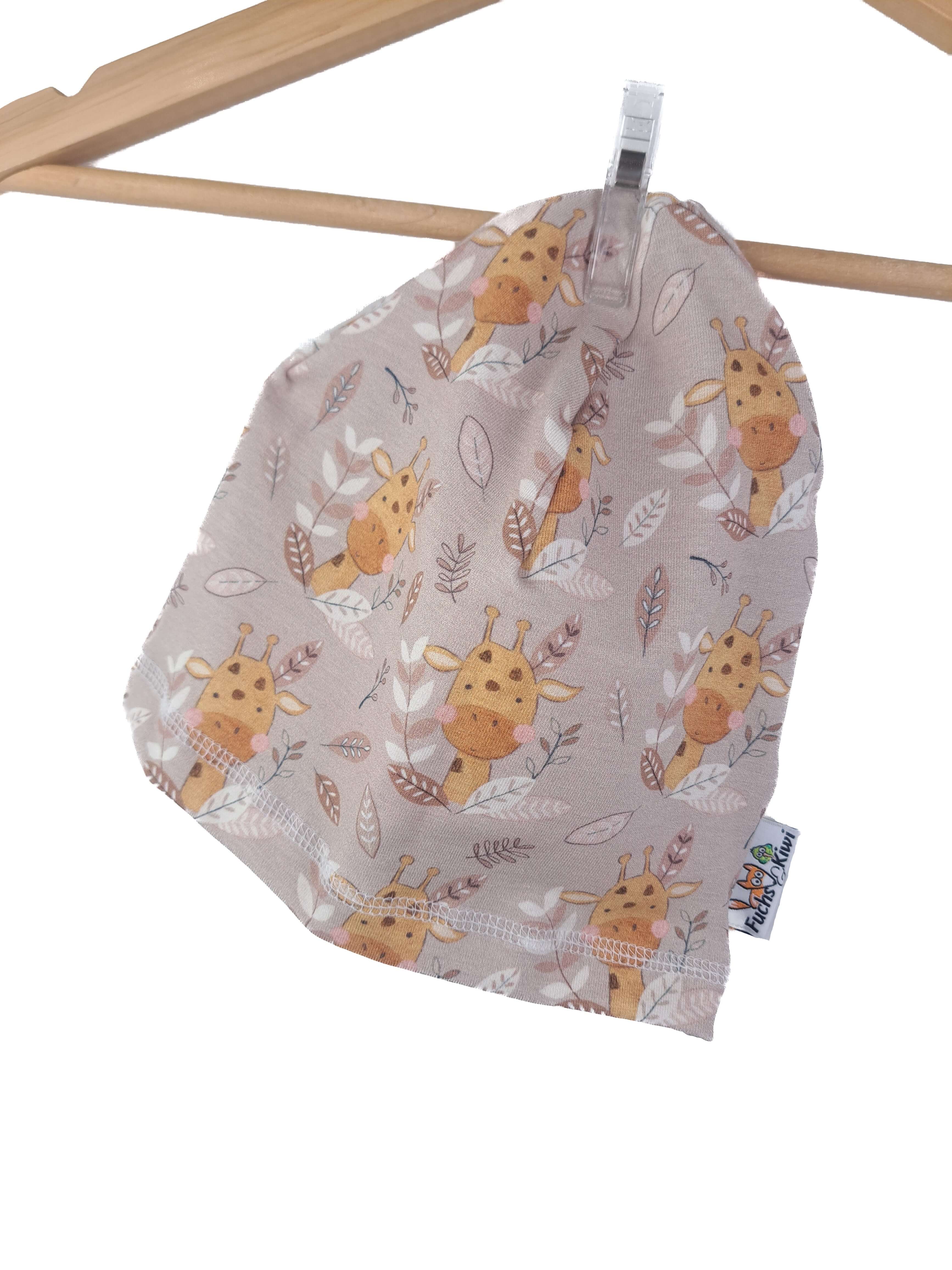 Beanie Giraffenkopf beige
