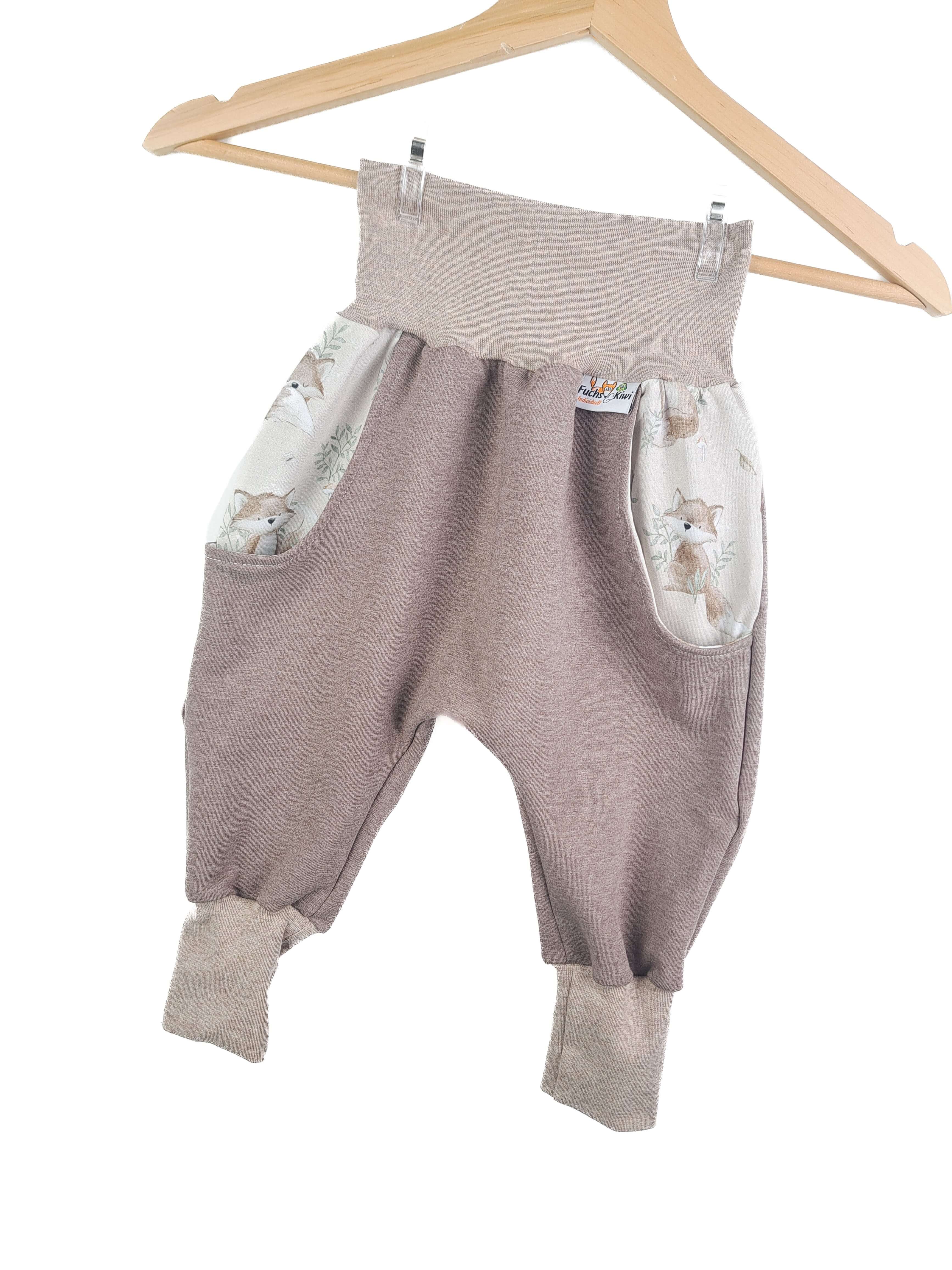 Individuell Sweat Pumphose braun meliert mit Waldfüchse