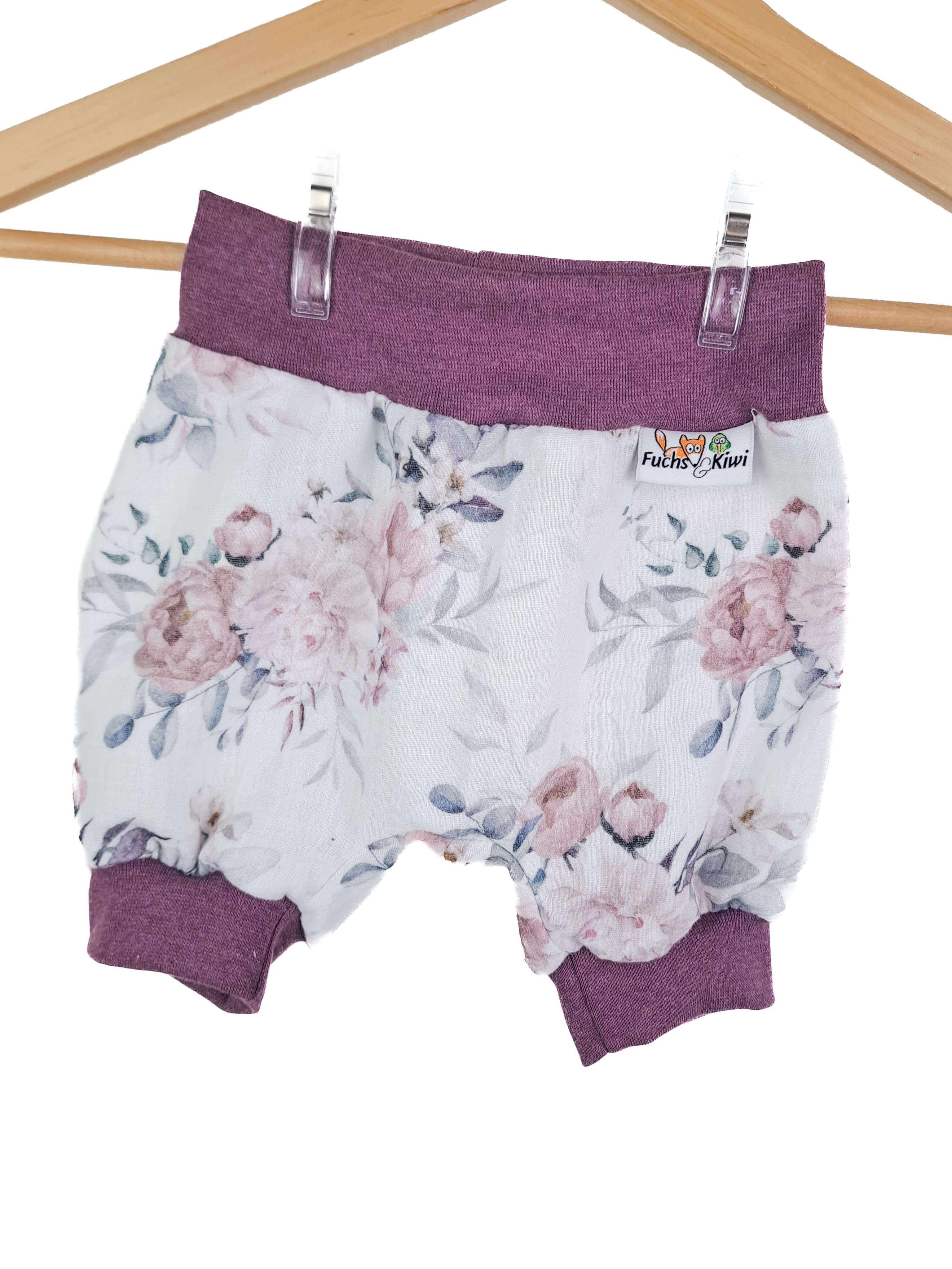 Kurze Hose Musselin Blumentraum