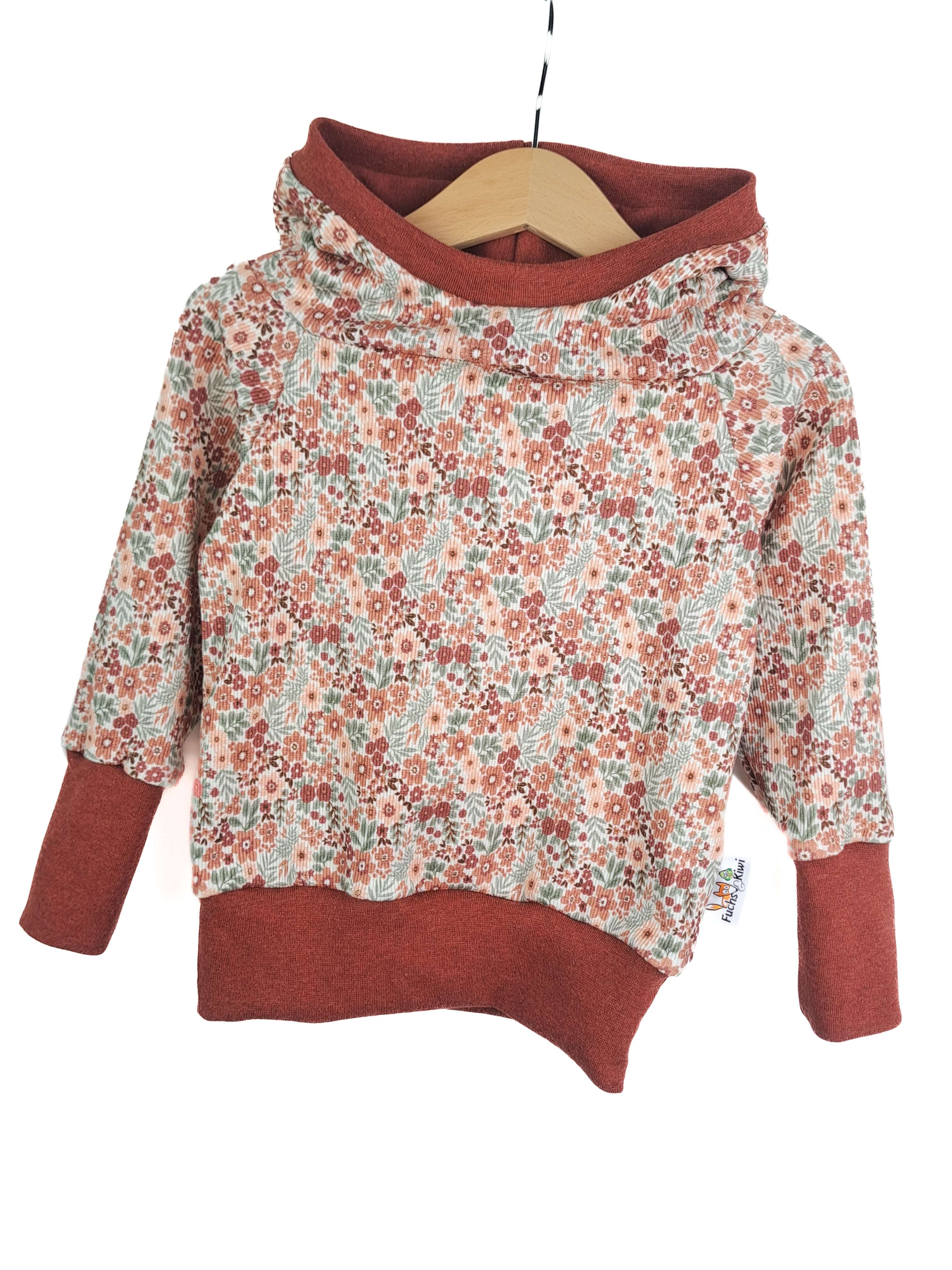 Hoodie Feinripp Blumentraum