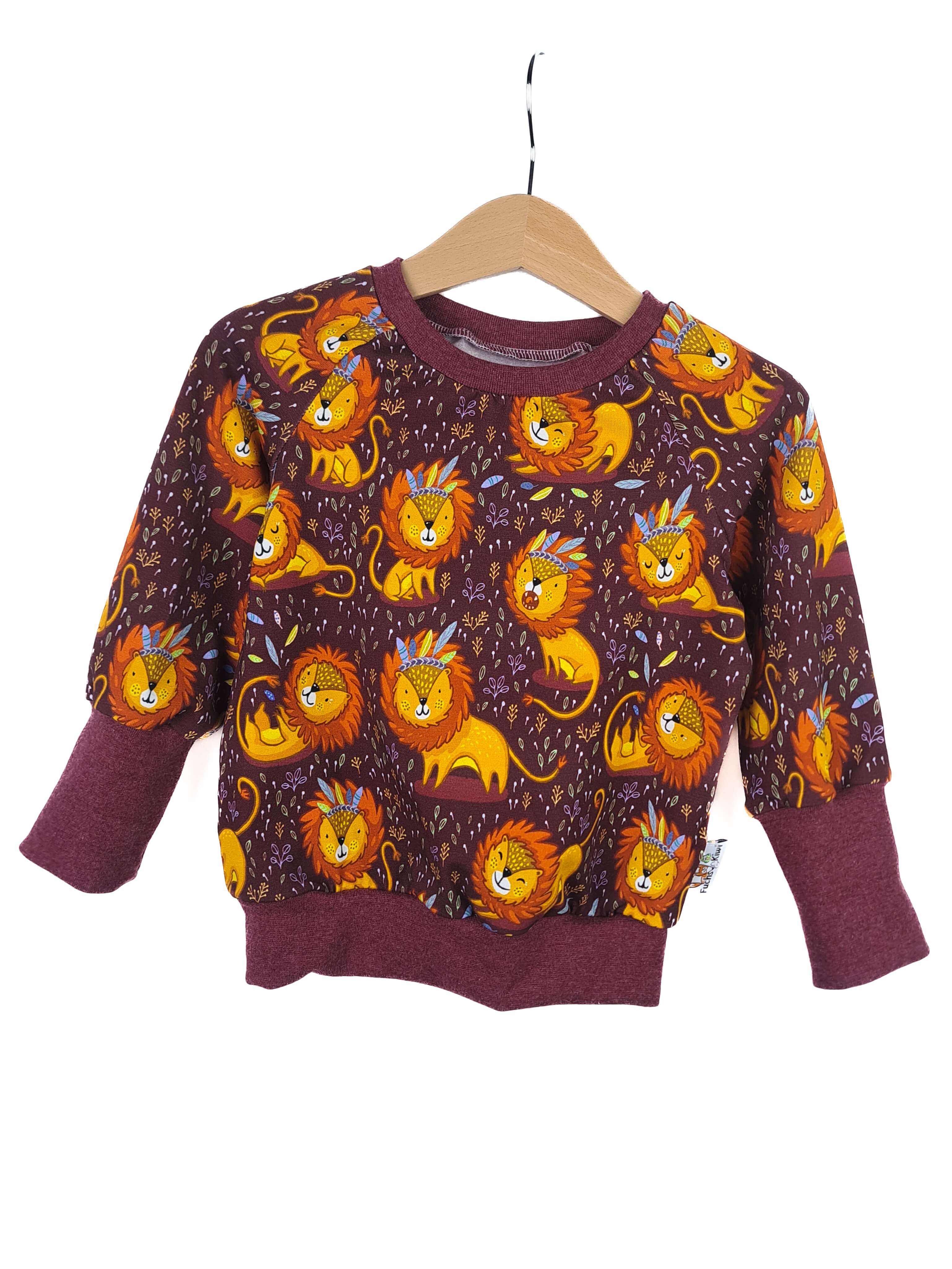 Pullover Löwe beere