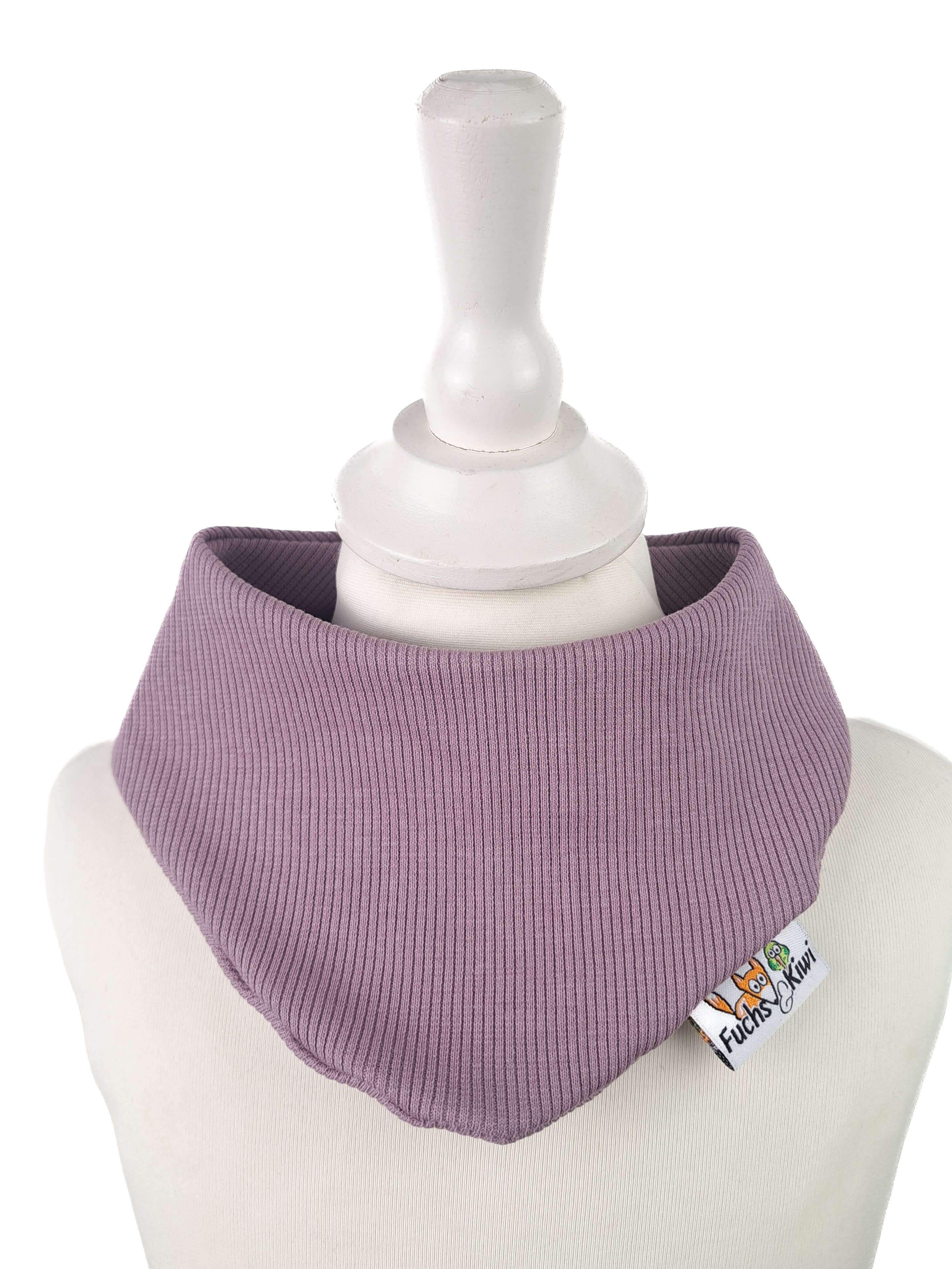 Halstuch Feinripp mauve