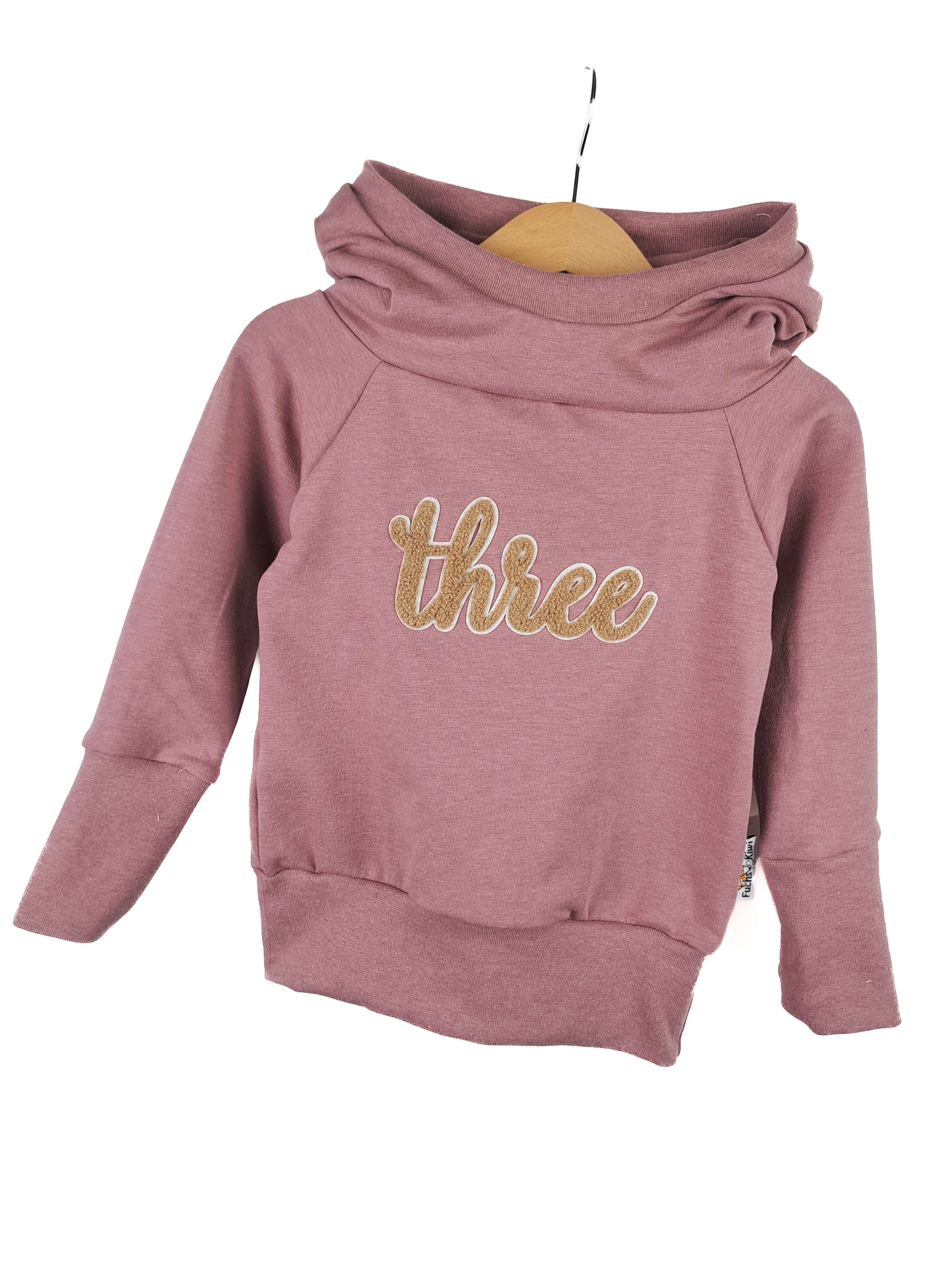 Hoodie Three-Patch rosa