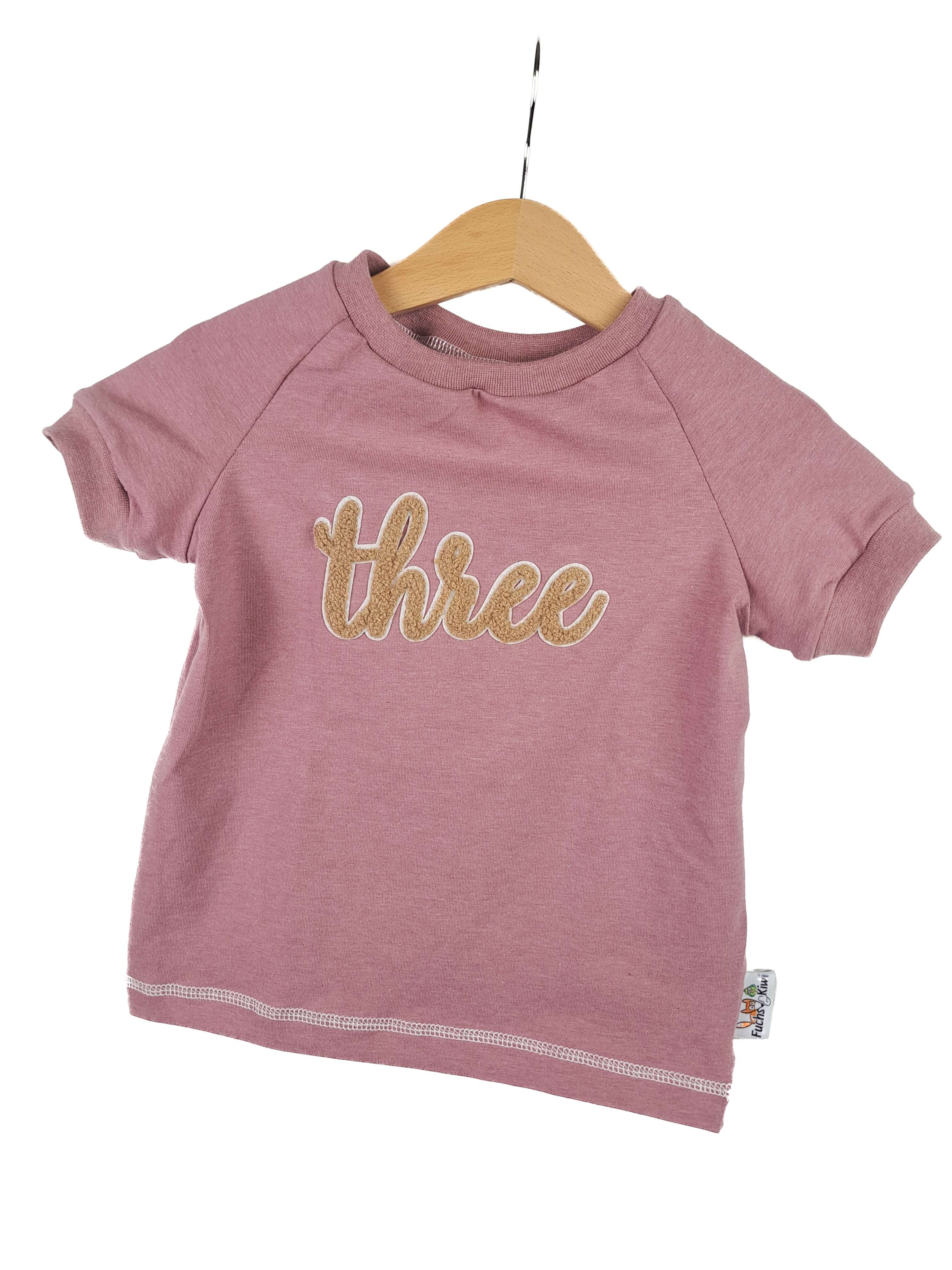 T-Shirt Three-Patch rosa