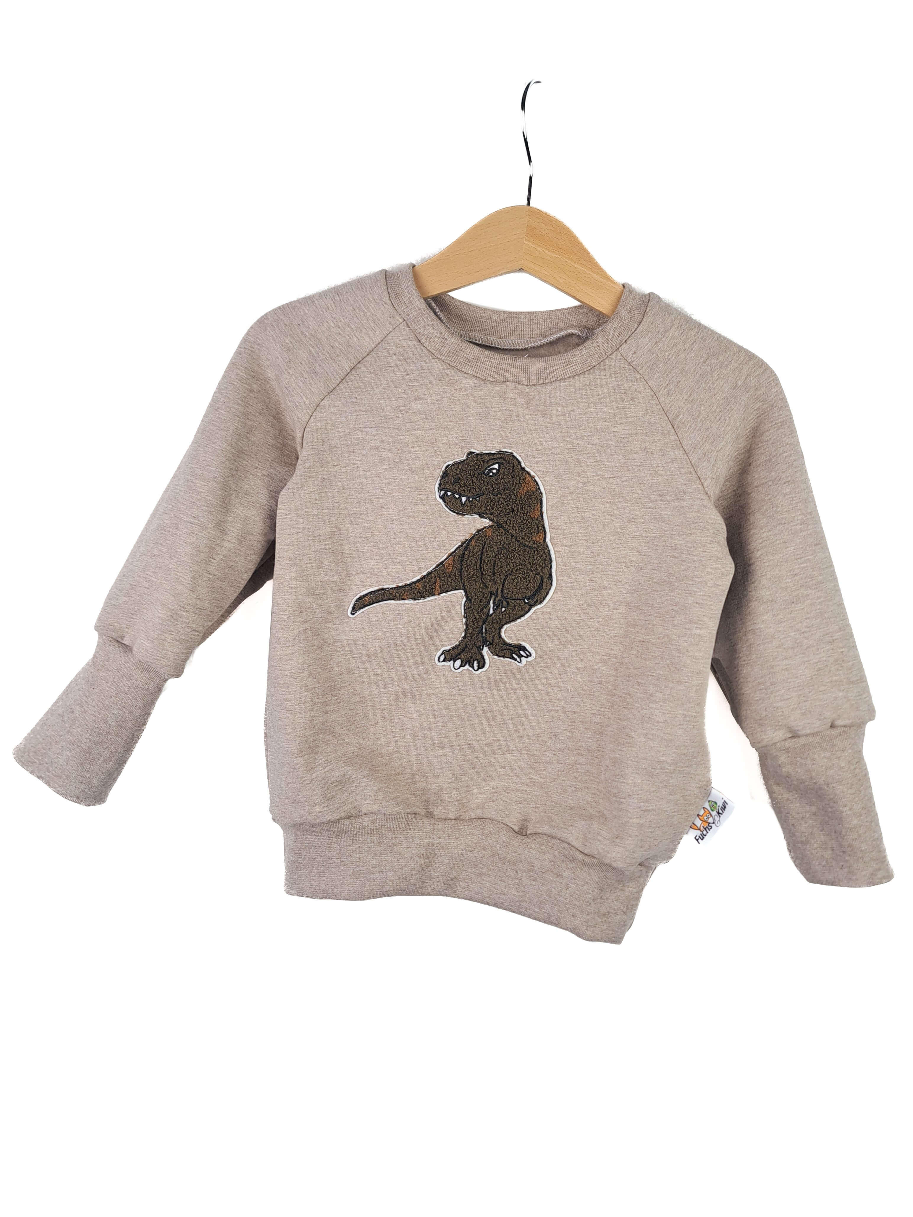 Pullover T-Rex-Patch khaki/sand 86/92 