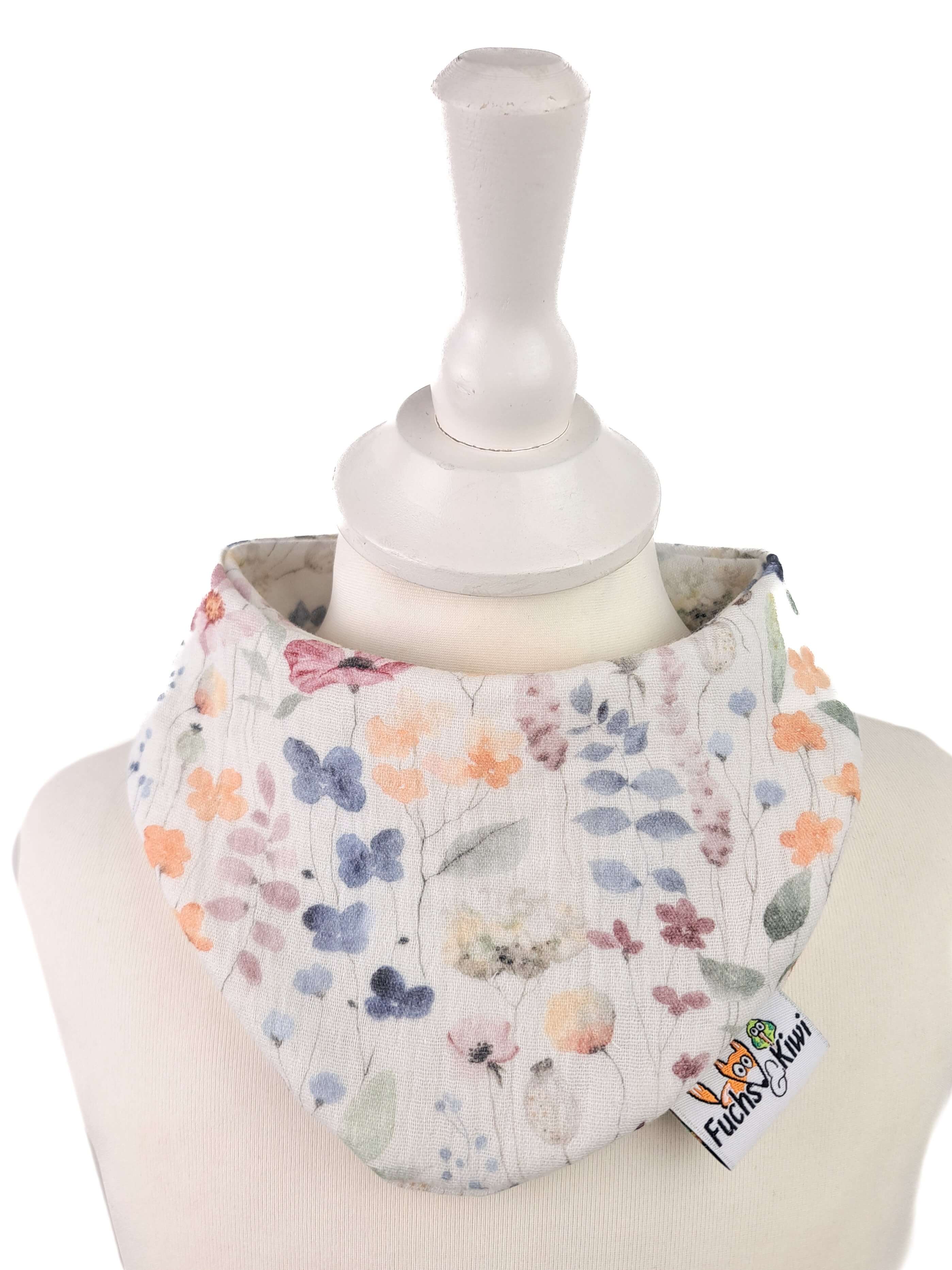 Halstuch Musselin Sommerblumen