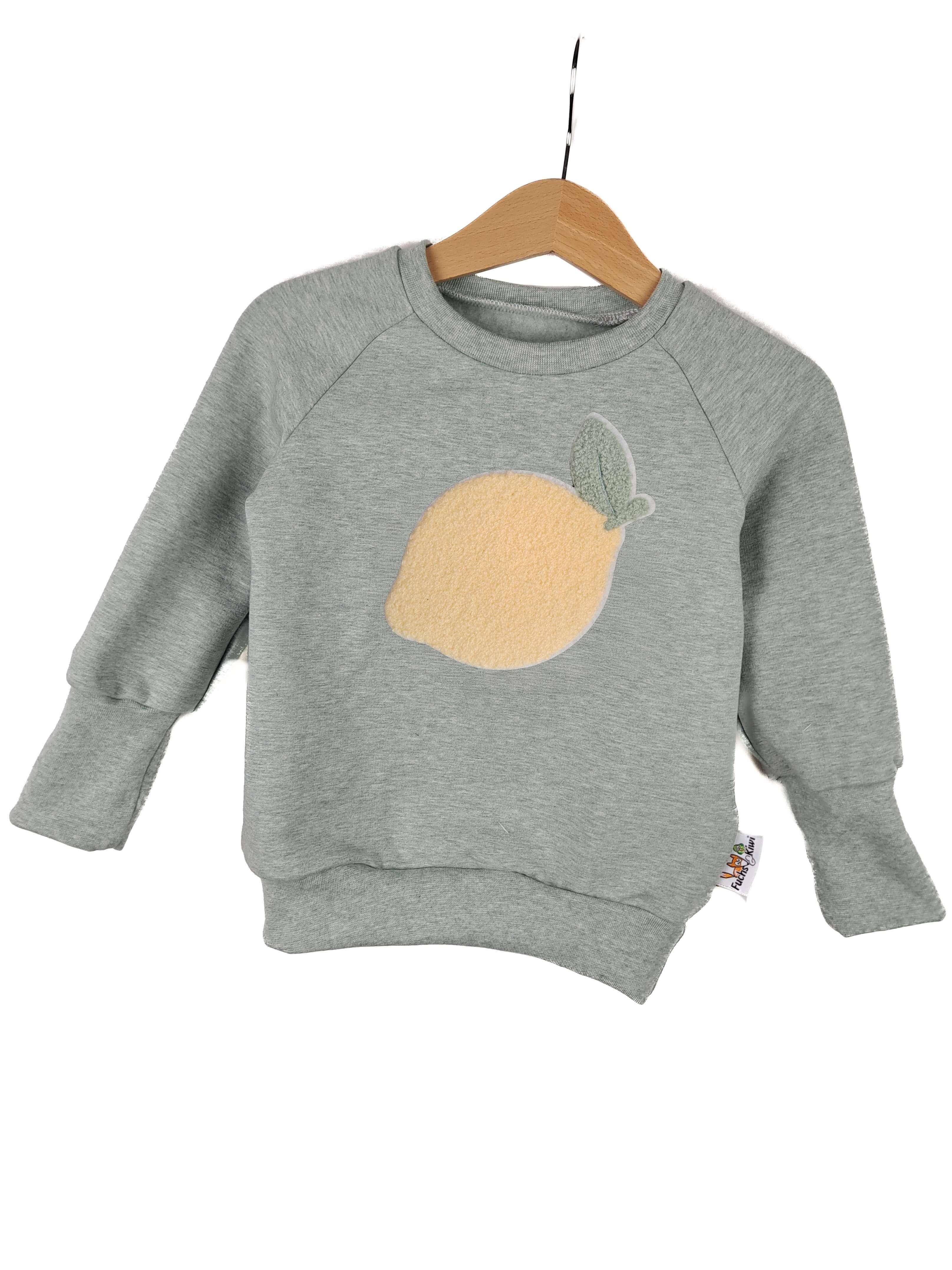 Pullover Zitrone-Patch mint