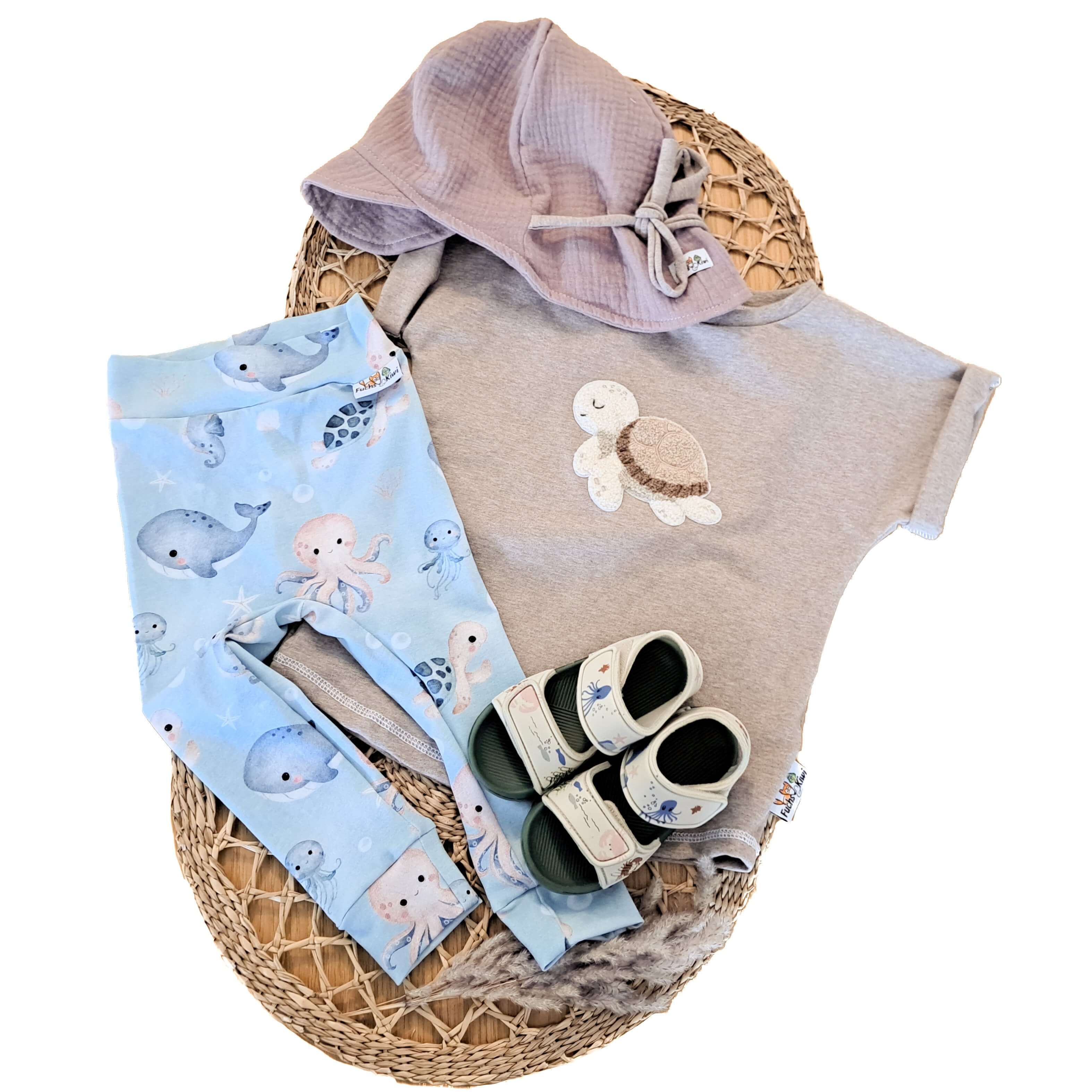 Schildkröte-Patch sand Outfit