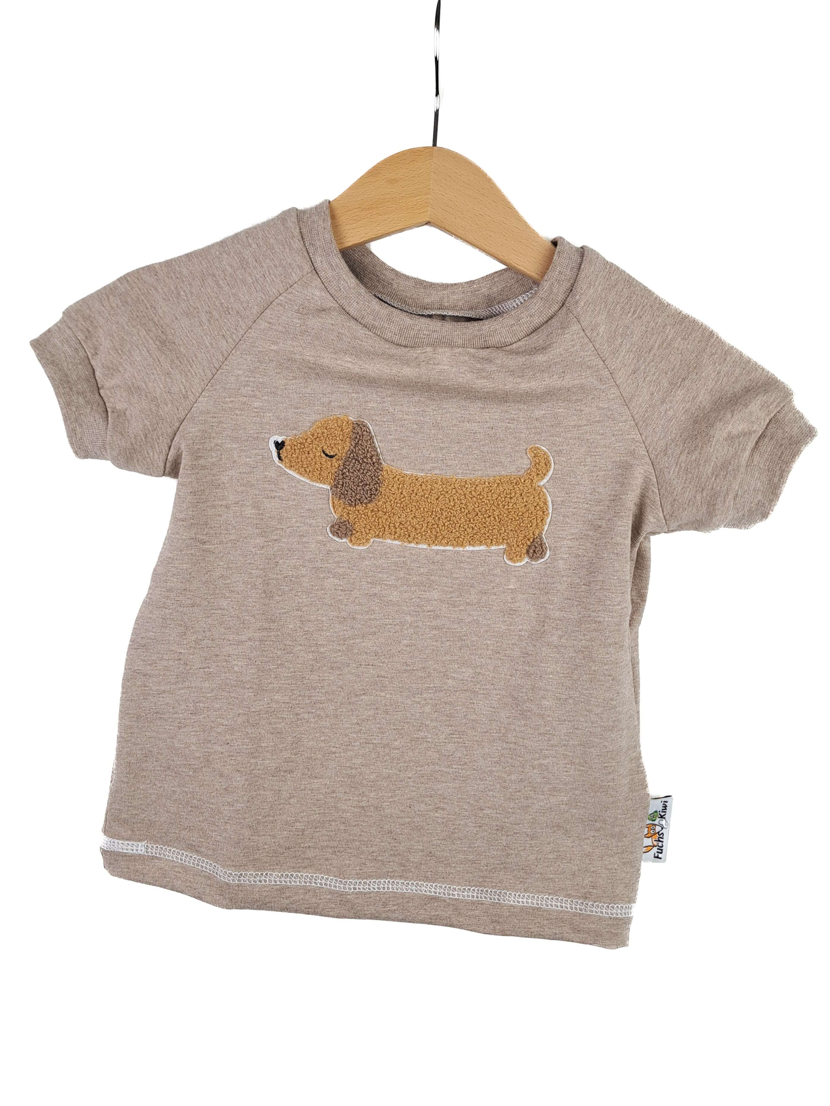 T-Shirt Dackelliebling-Patch 74/80
