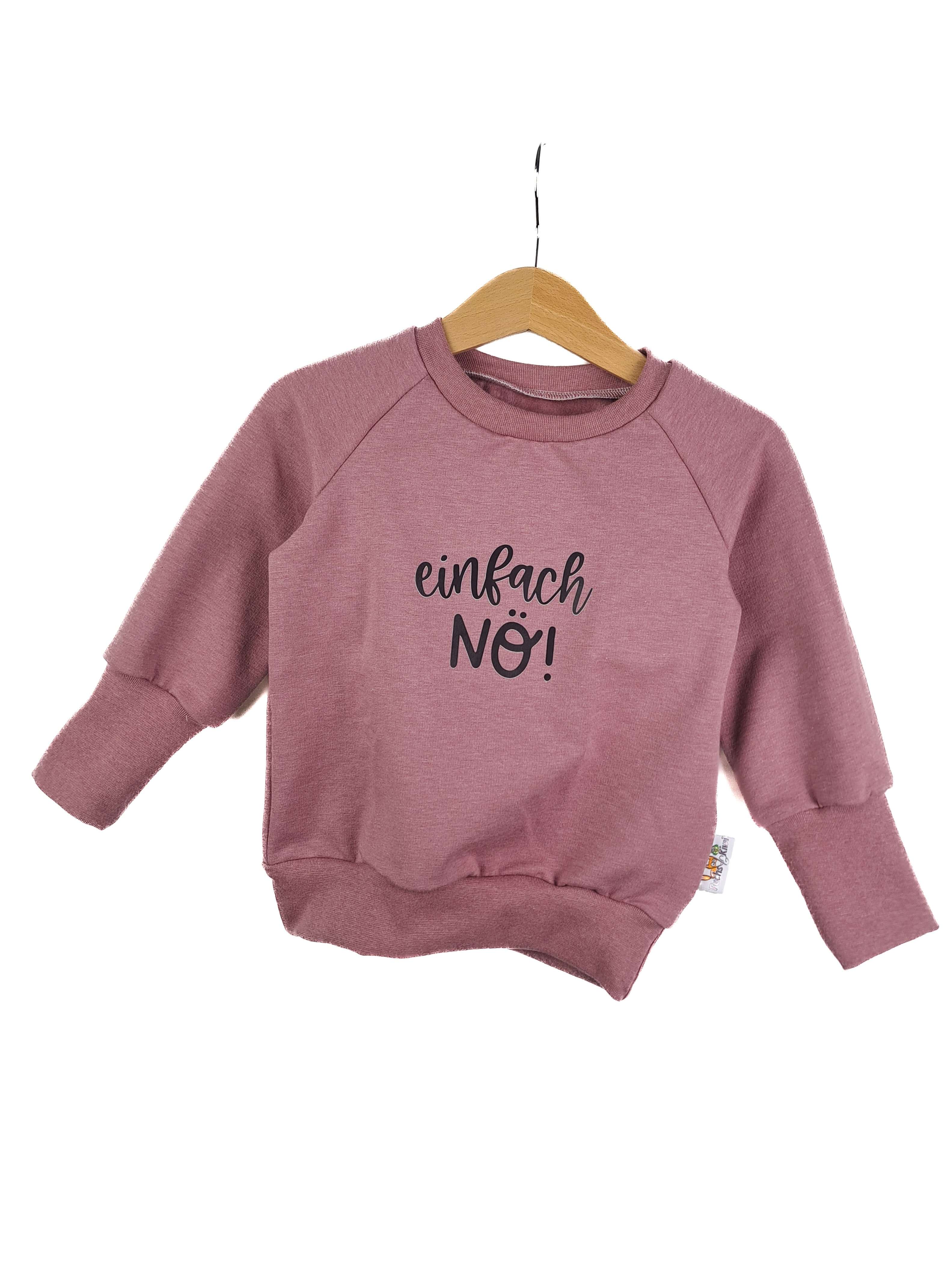Pullover Einfach nö altrosa 86/92 