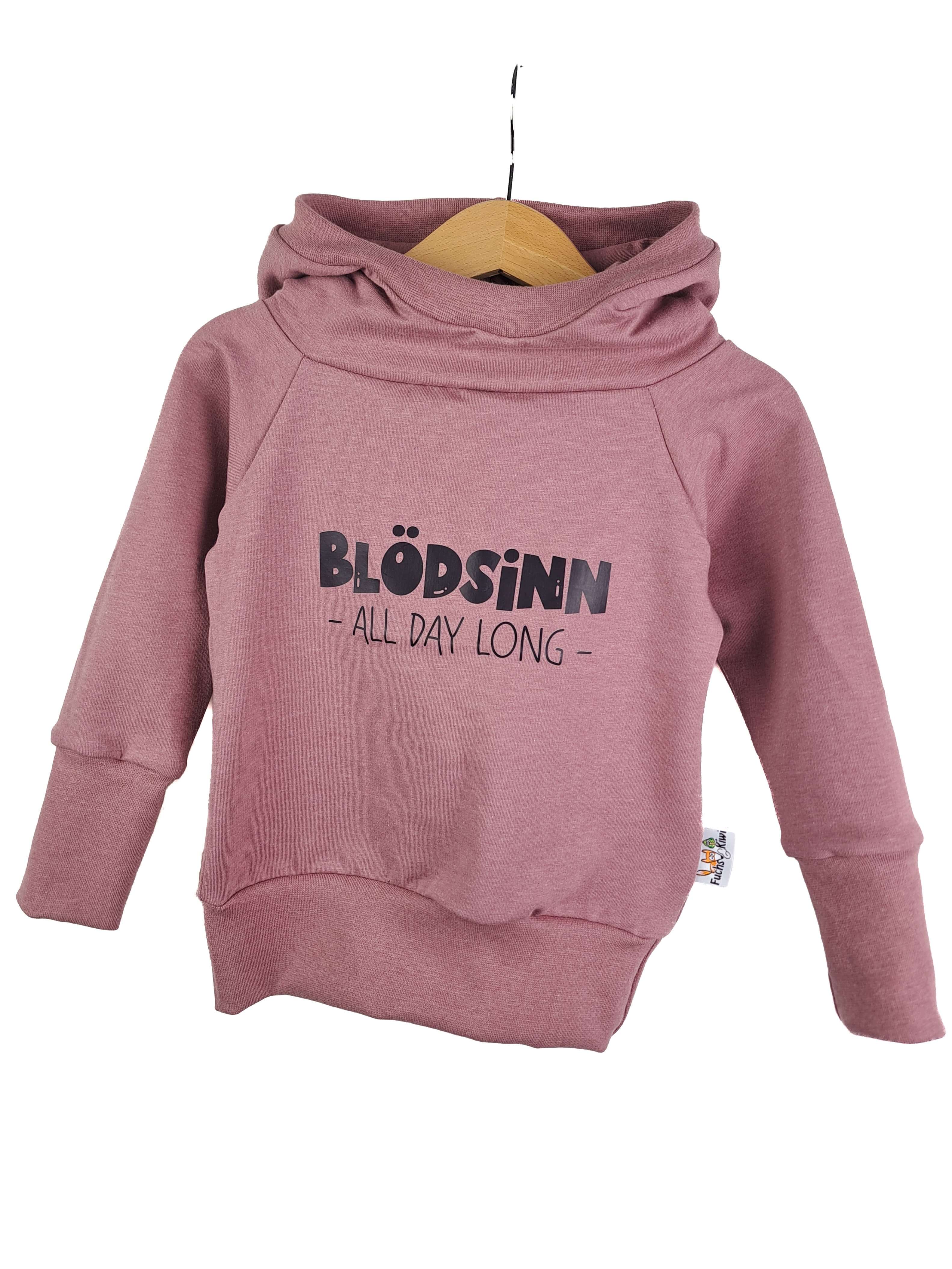 Hoodie Blödsinn All Day long altrosa 86/92 