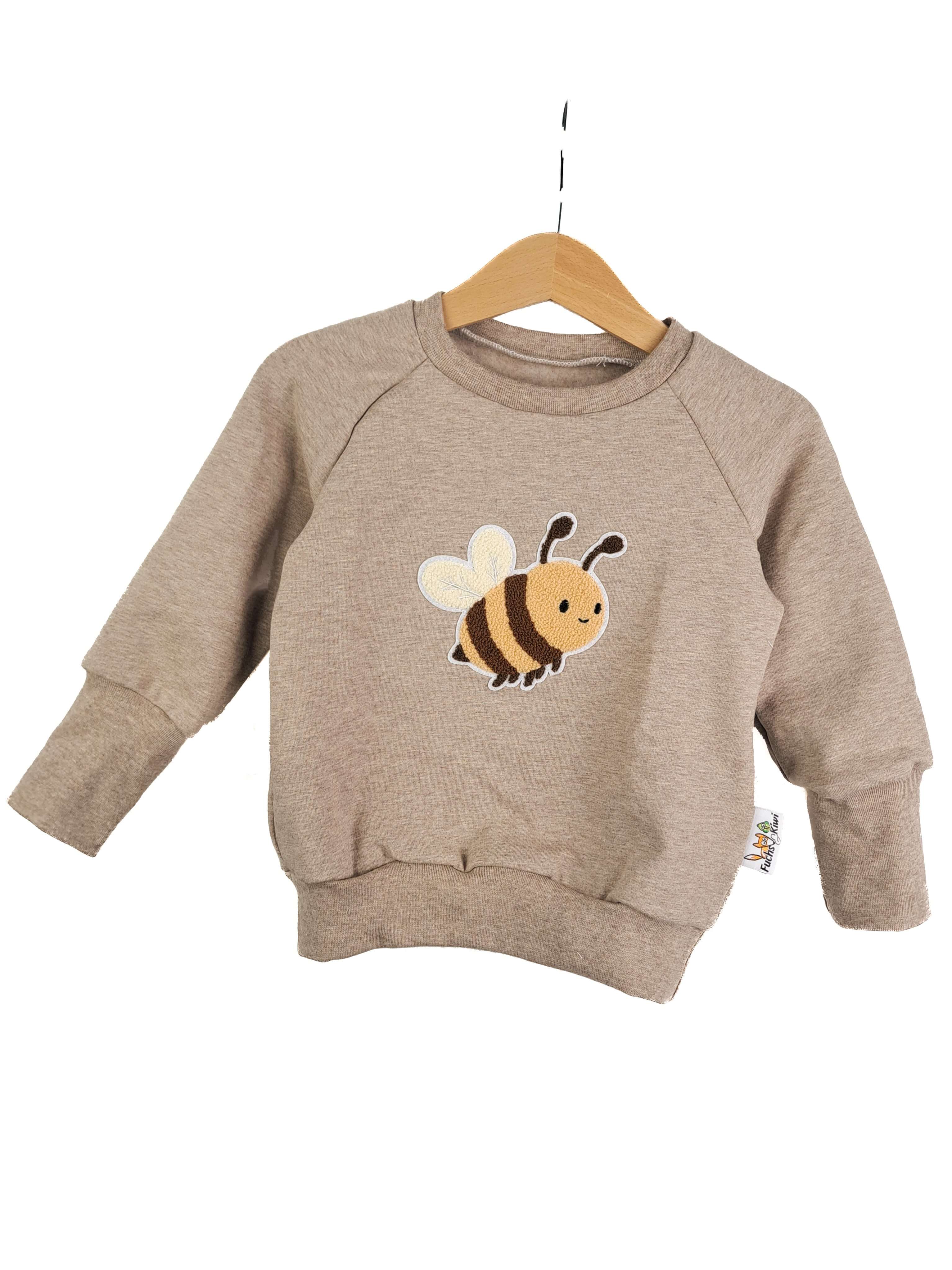 Pullover Biene-Patch sand