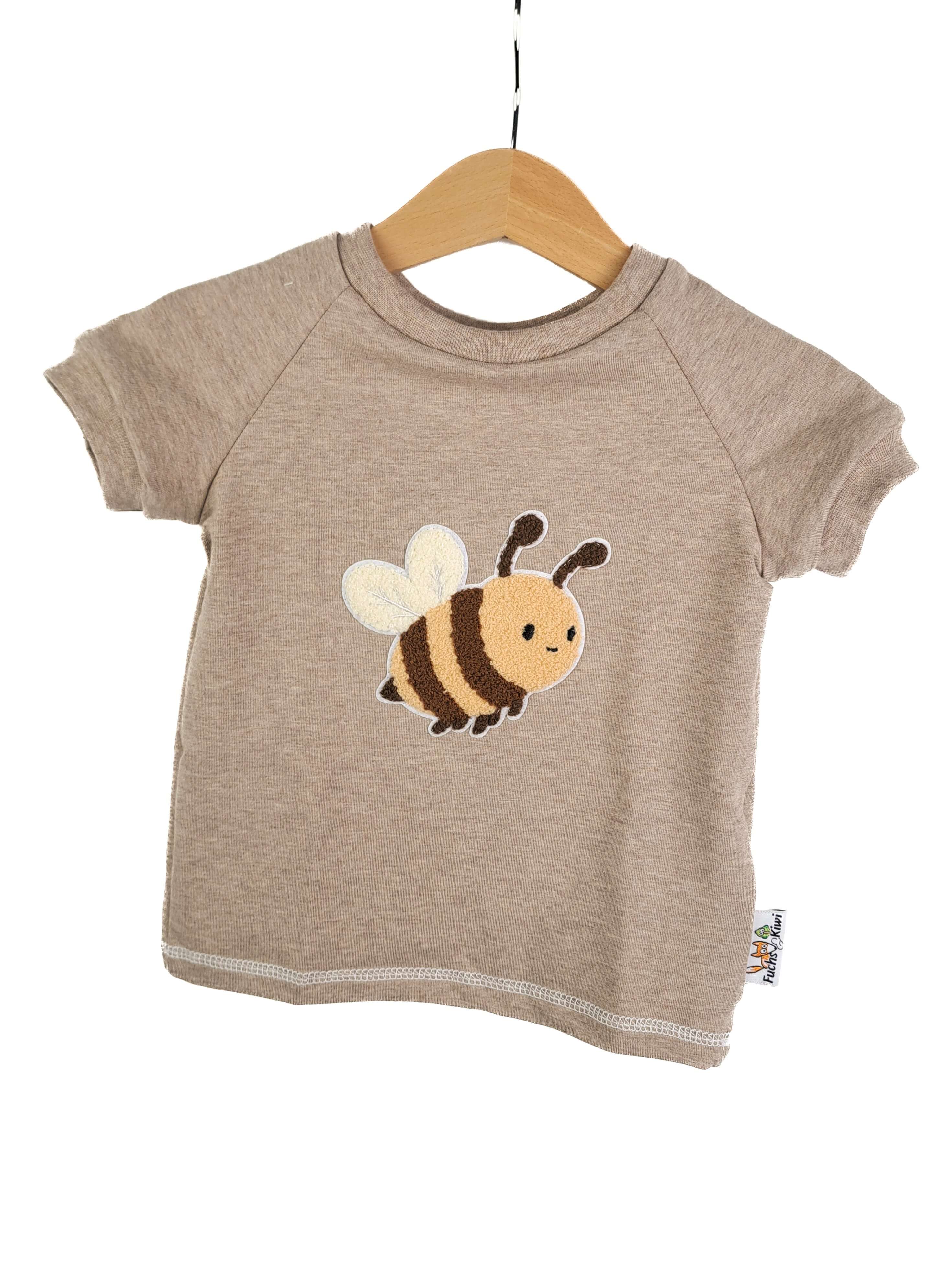 T-Shirt Biene-Patch sand