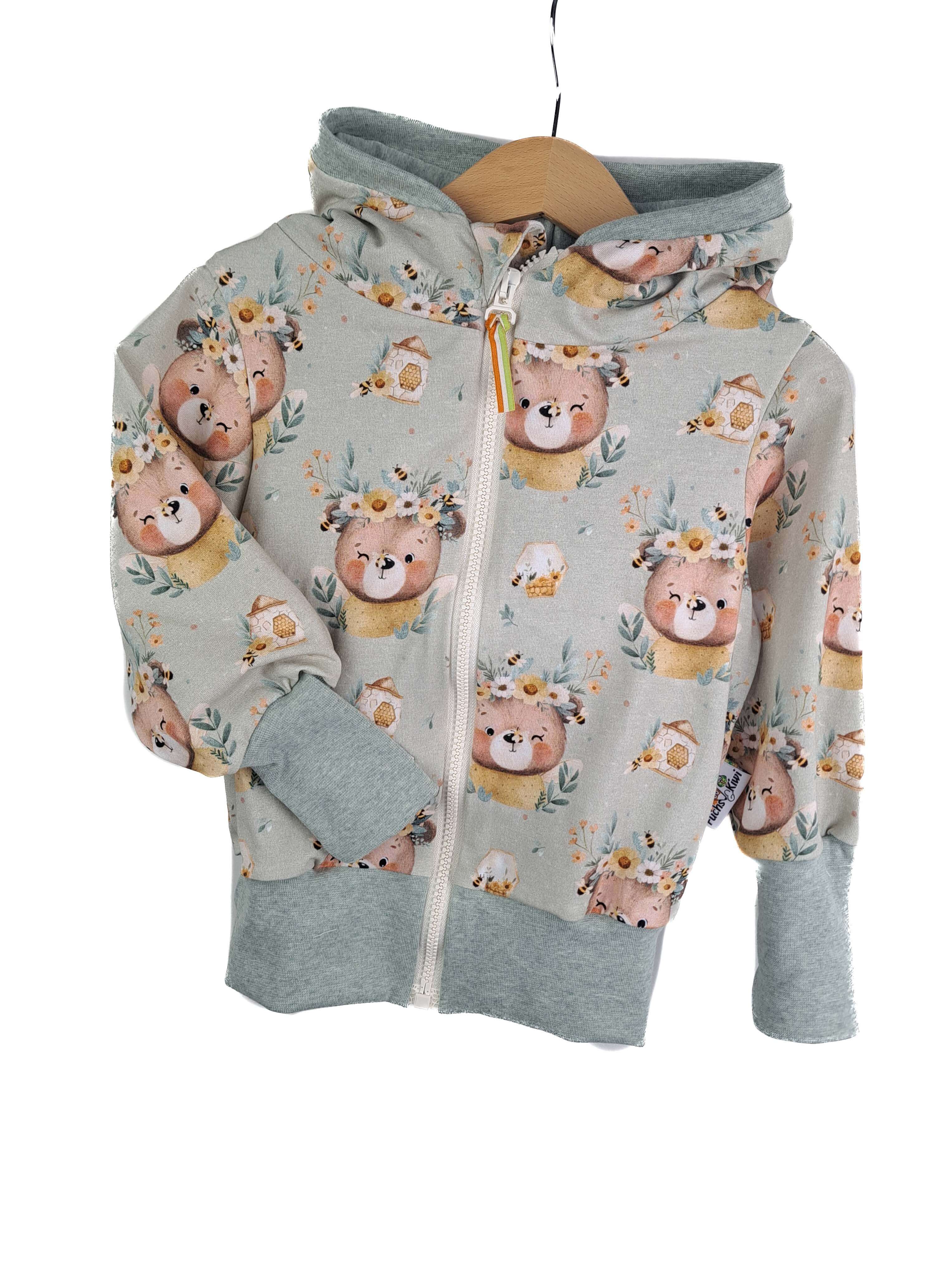 Sweatjacke Bienenbär