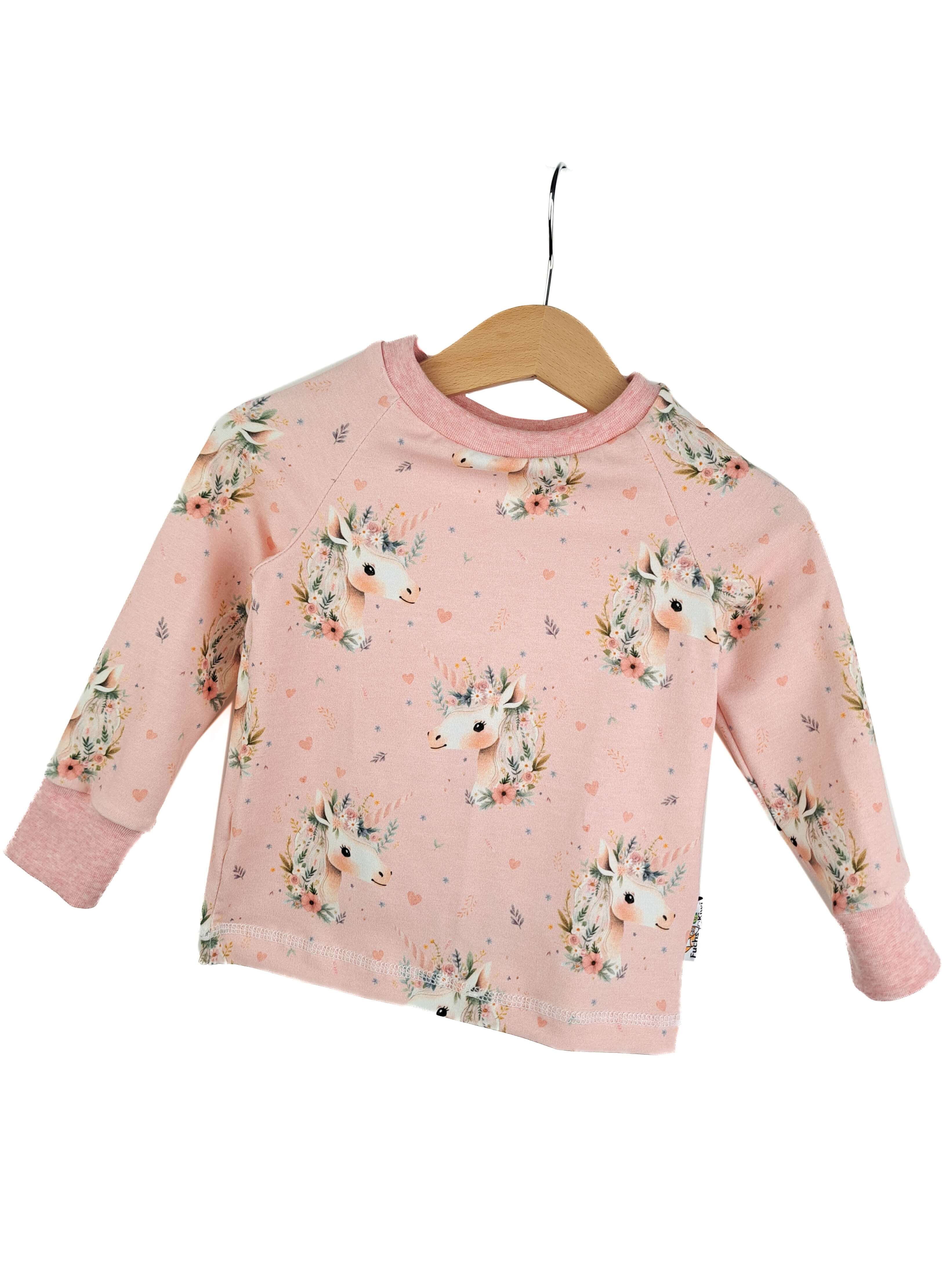 Langarmshirt Einhorntraum rosa 74/80