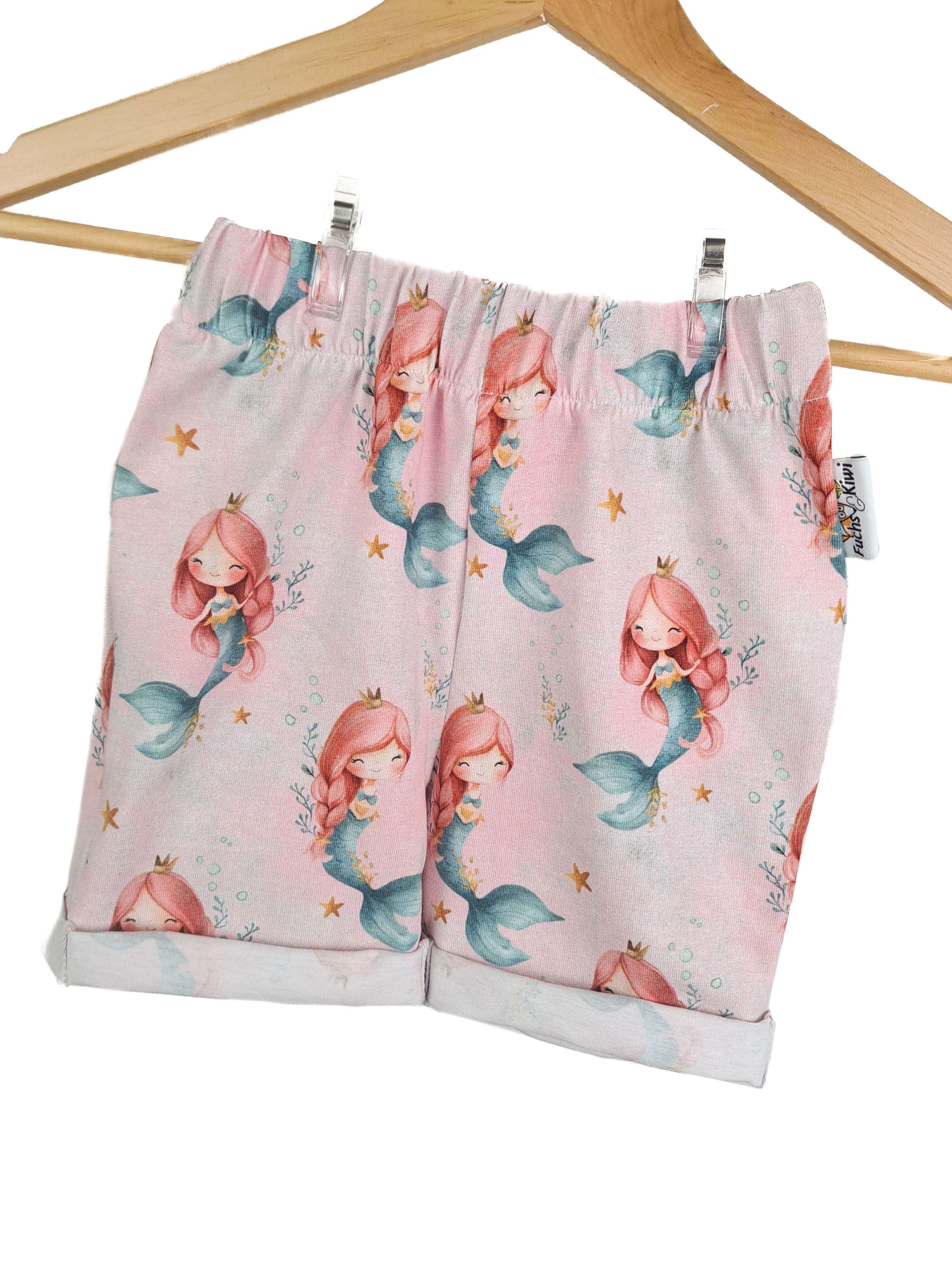 Kurze ShortsMeerjungfrauen rosa 86/92