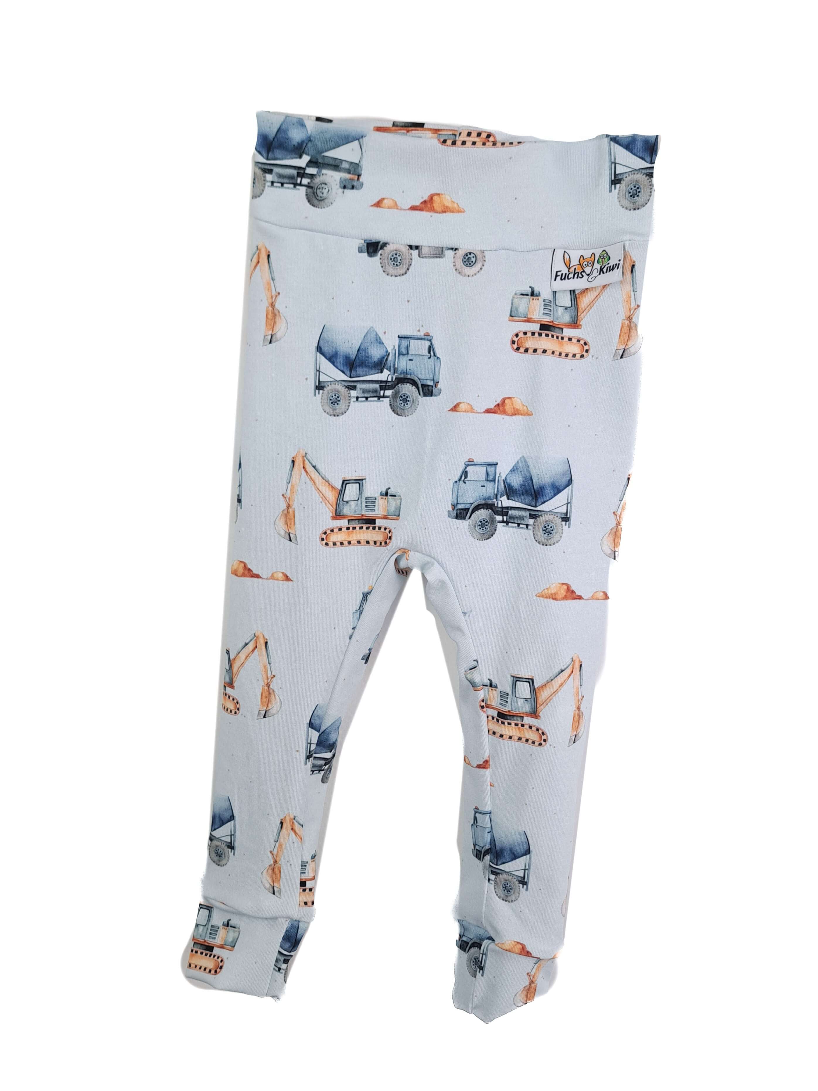 Leggings Baustelle blau