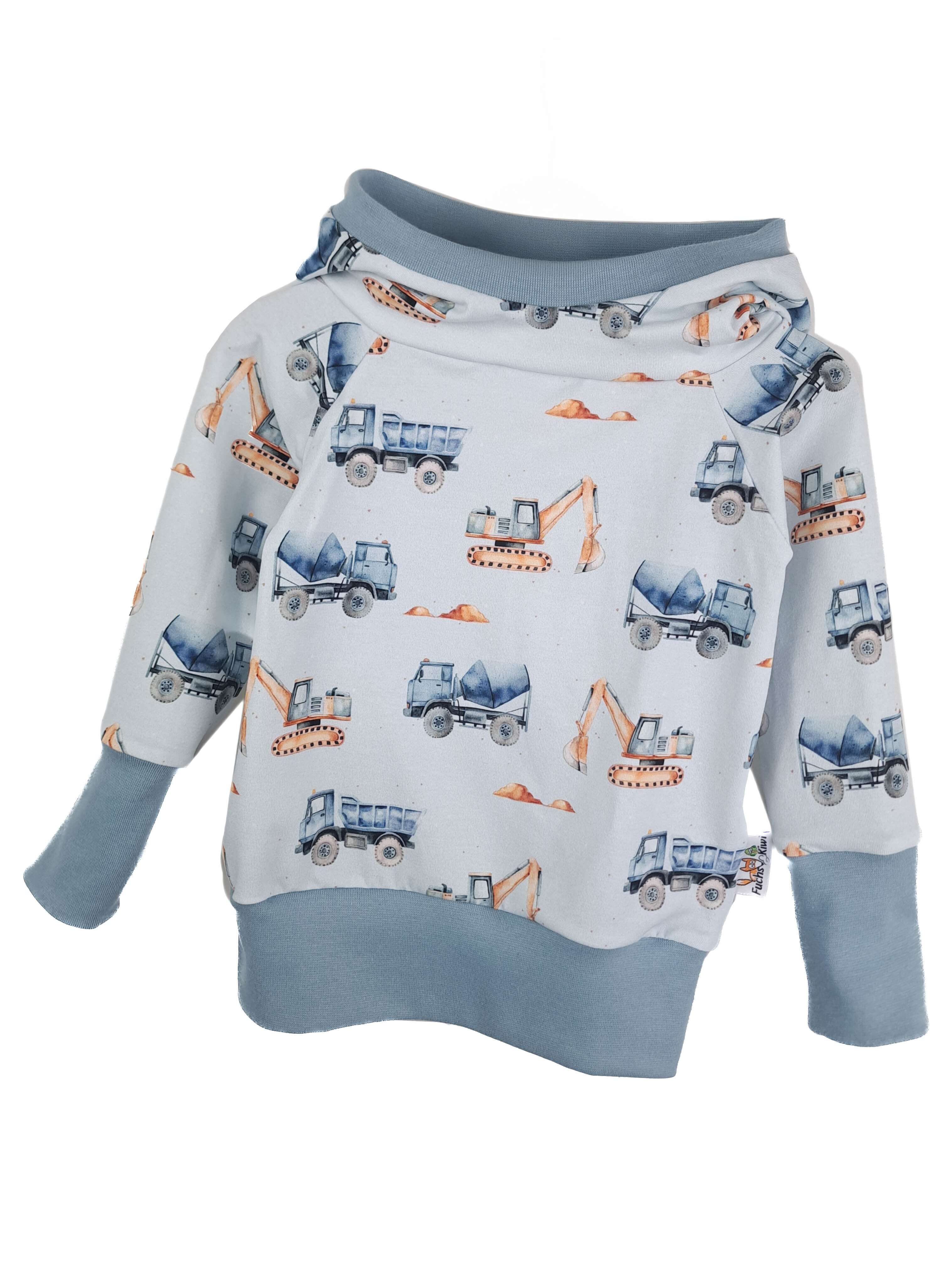 Hoodie Baustelle blau
