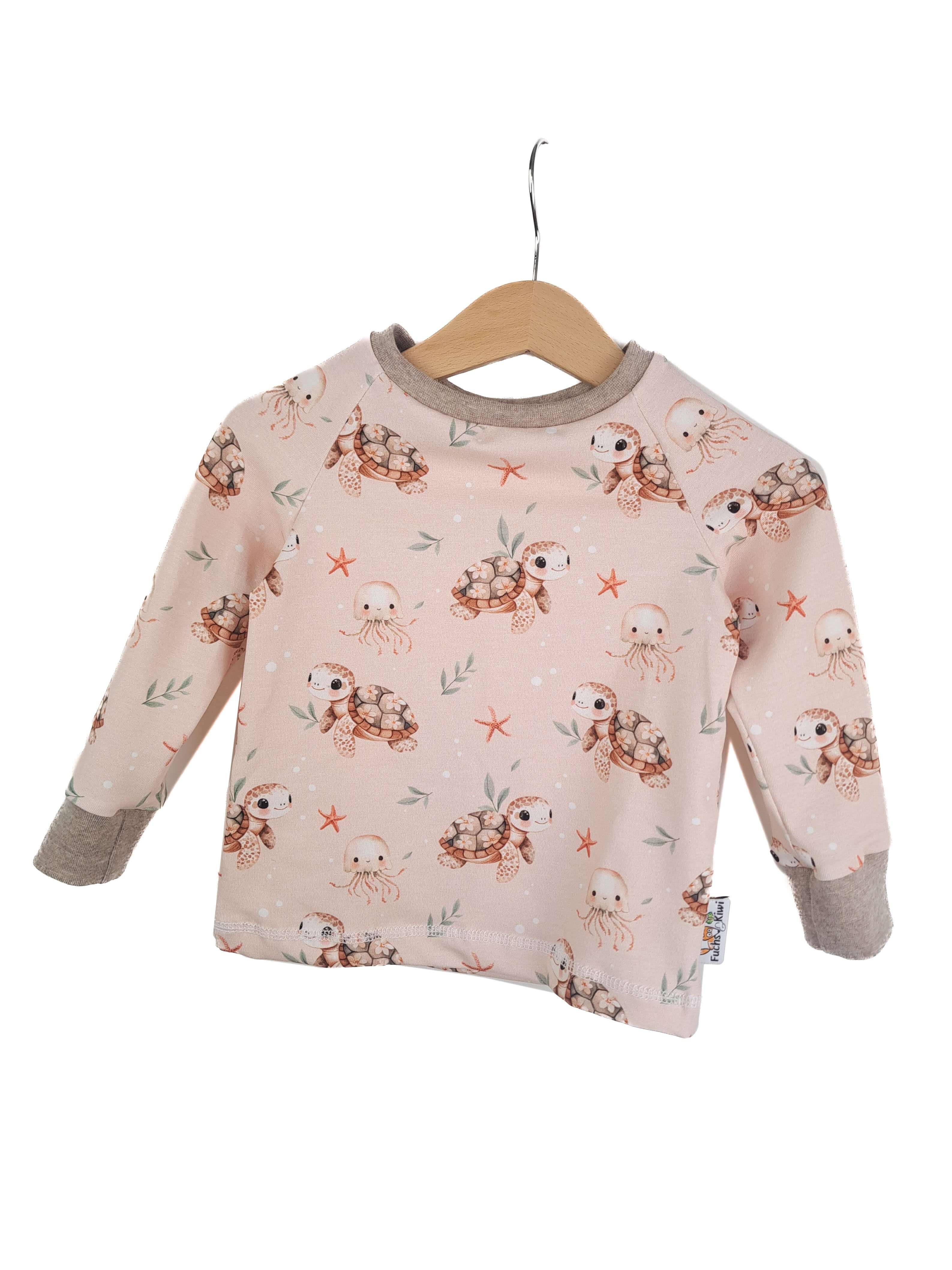 Langarmshirt Unterwasserwelt sand