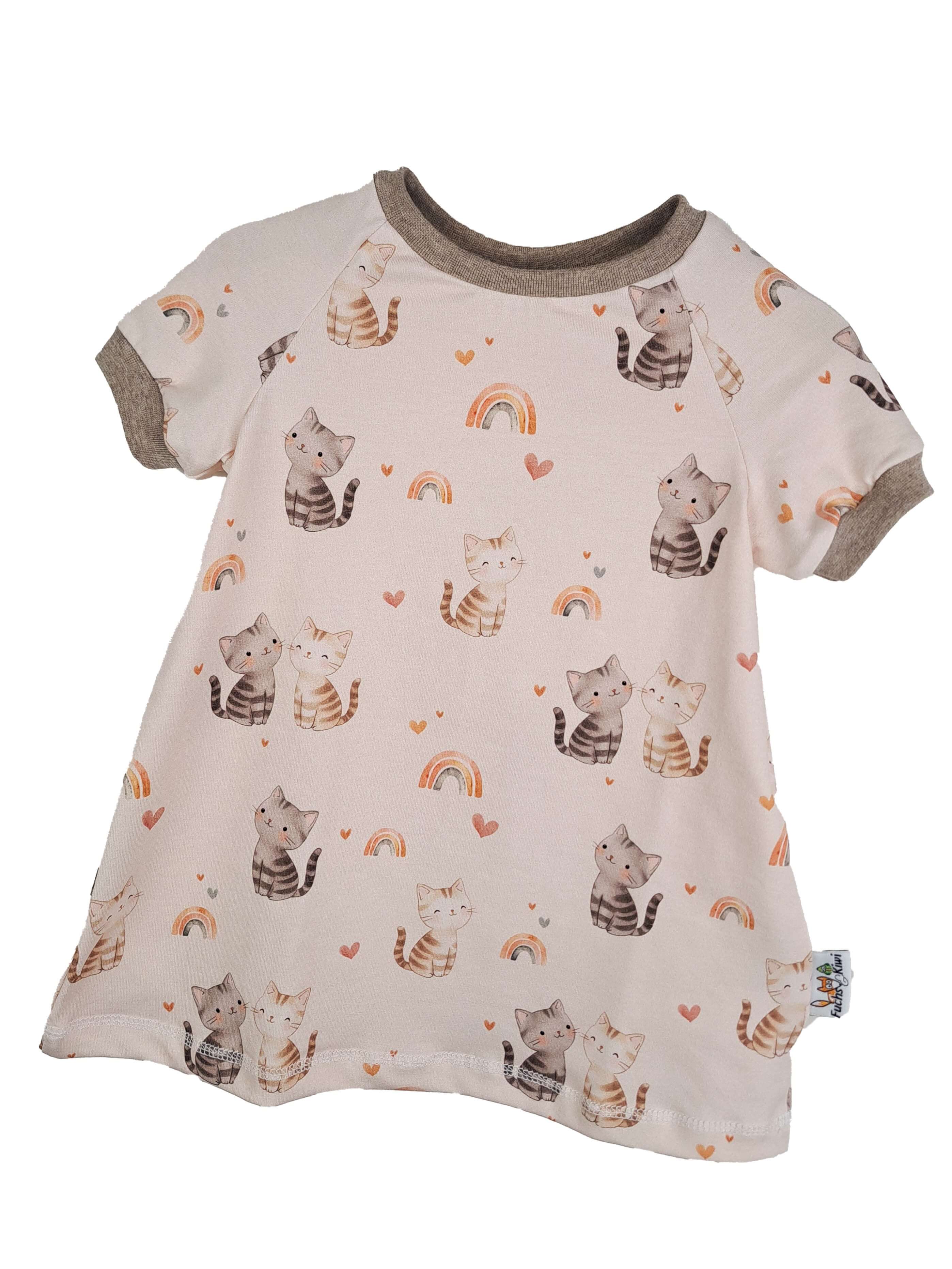 Kurzarmkleid Katzenliebe