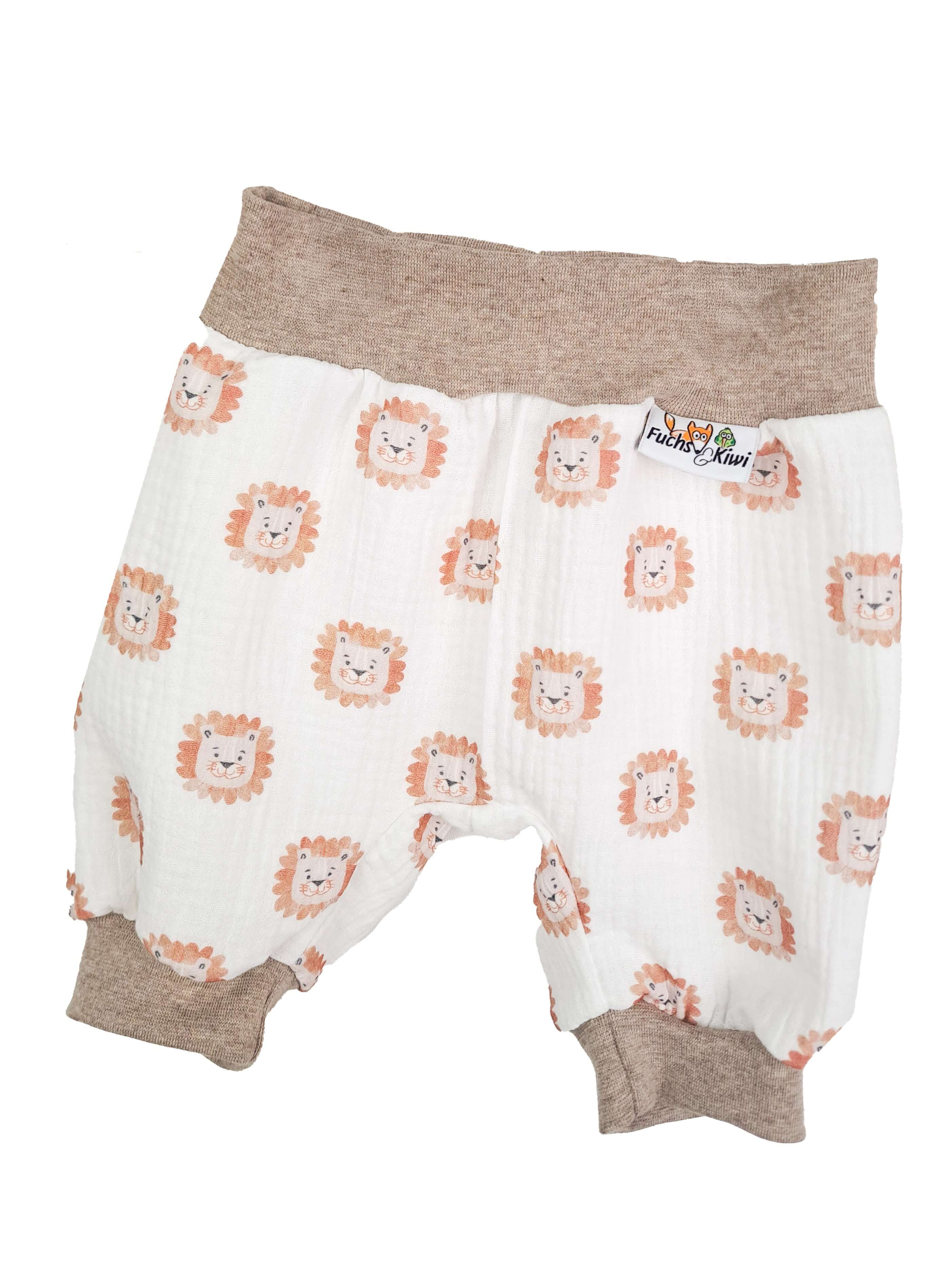Kurze Hose Musselin Löwe