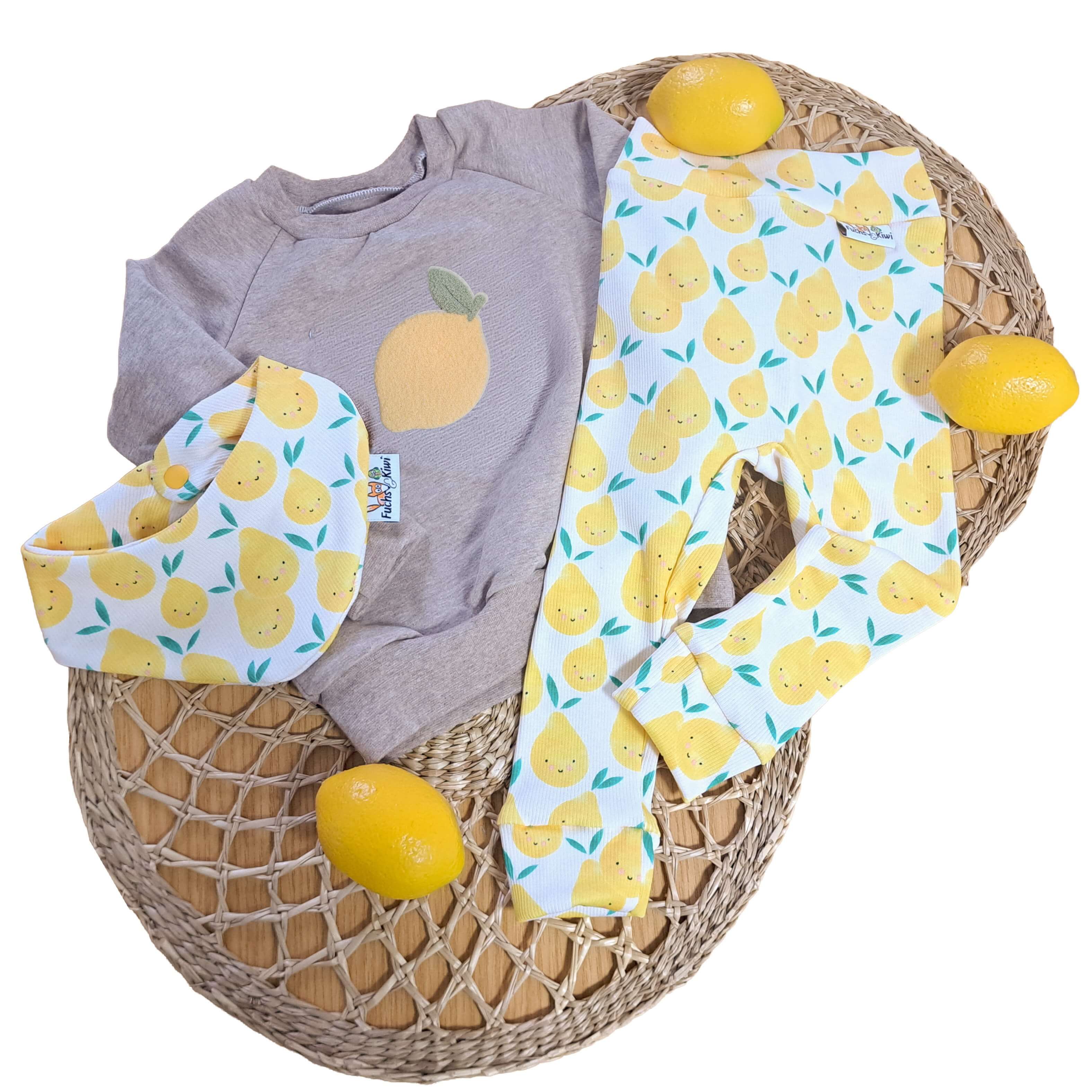 Feinripp Zitrone Outfit