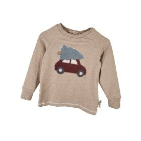 Langarmshirt Auto-Patch sand