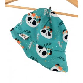 Sommermütze Panda petrol