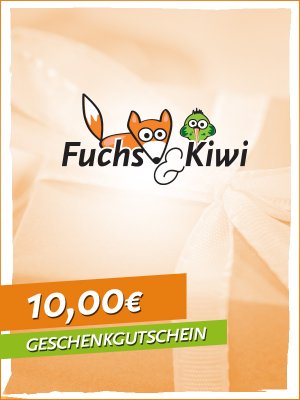 Gutschein 10 € - Fuchs & Kiwi