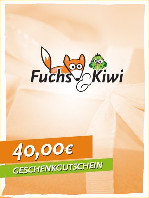 Gutschein 40 € - Fuchs & Kiwi