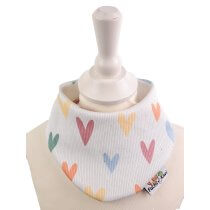 Halstuch Feinripp Herzen