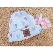 Hipster Beanie Feinripp Herzen